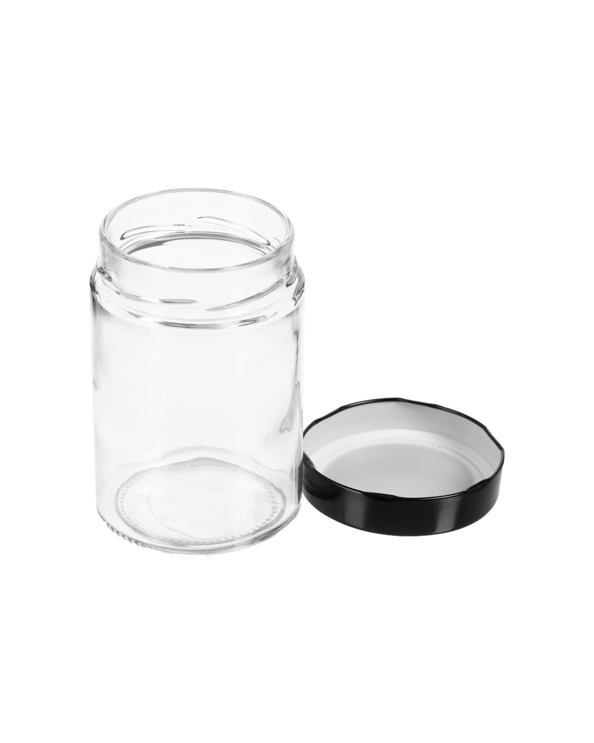 4 Lemon & Lime Soho 570ml Glass Preserve Jar/container Storage W/ Airtight Lid
 - Black, 4 of 4