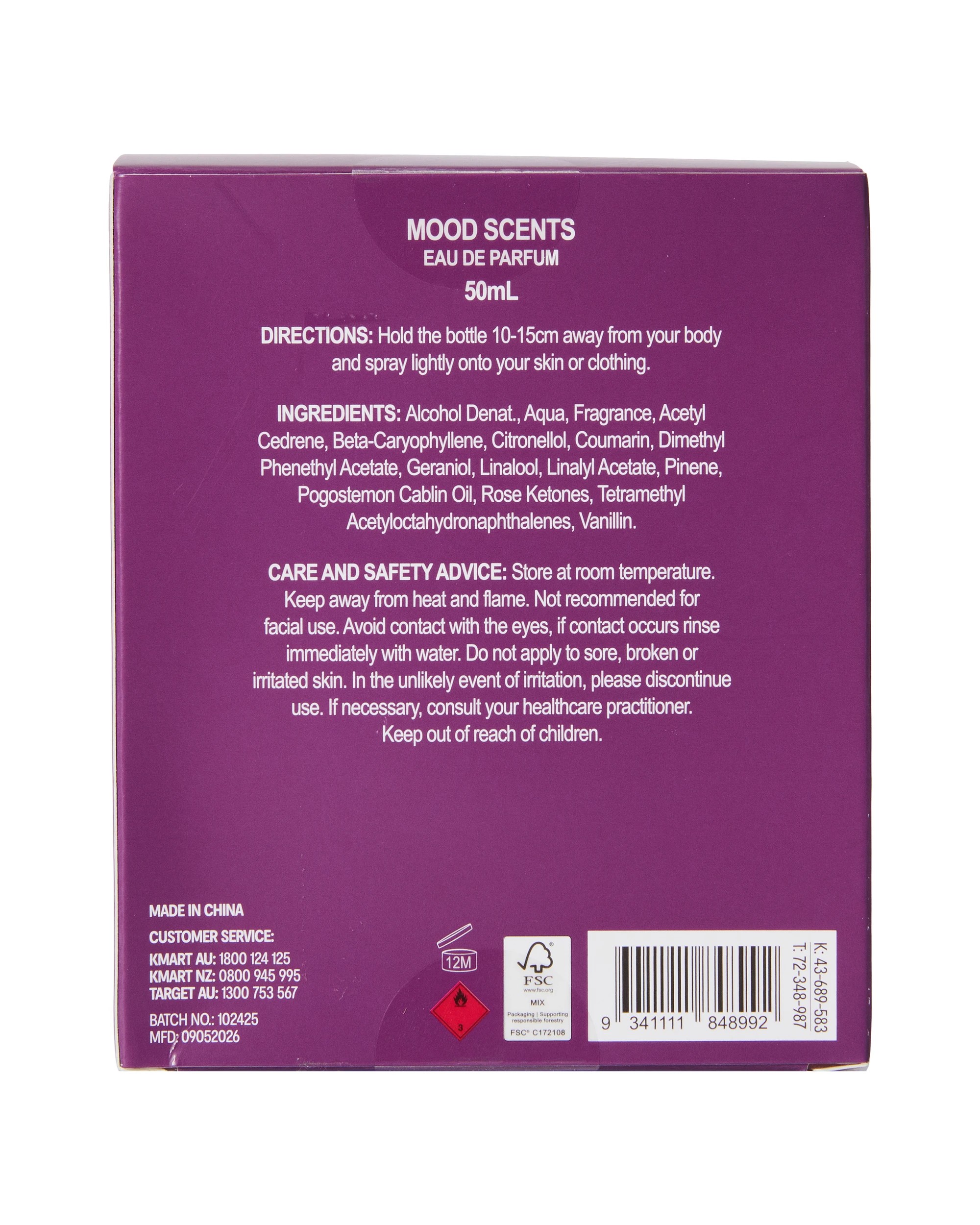 6 OXX Fragrance Mood Scents Inner Charm Eau De Parfum 50ml - Bergamot, Pink Pepper and Violet Scents, 6 of 6
