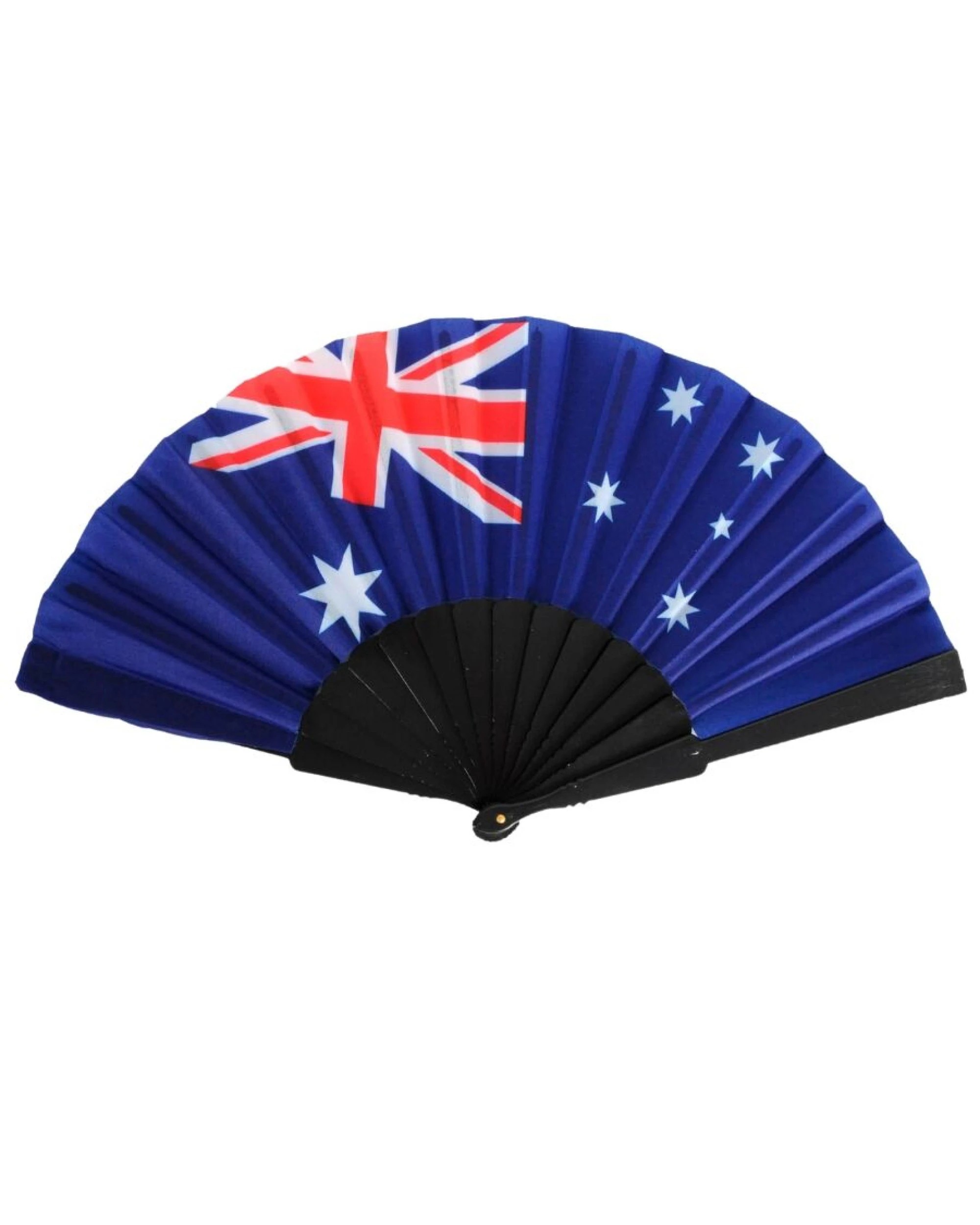BR Costumes 12x Australian Flag Folding Hand Fan Stylish Patriotic ...