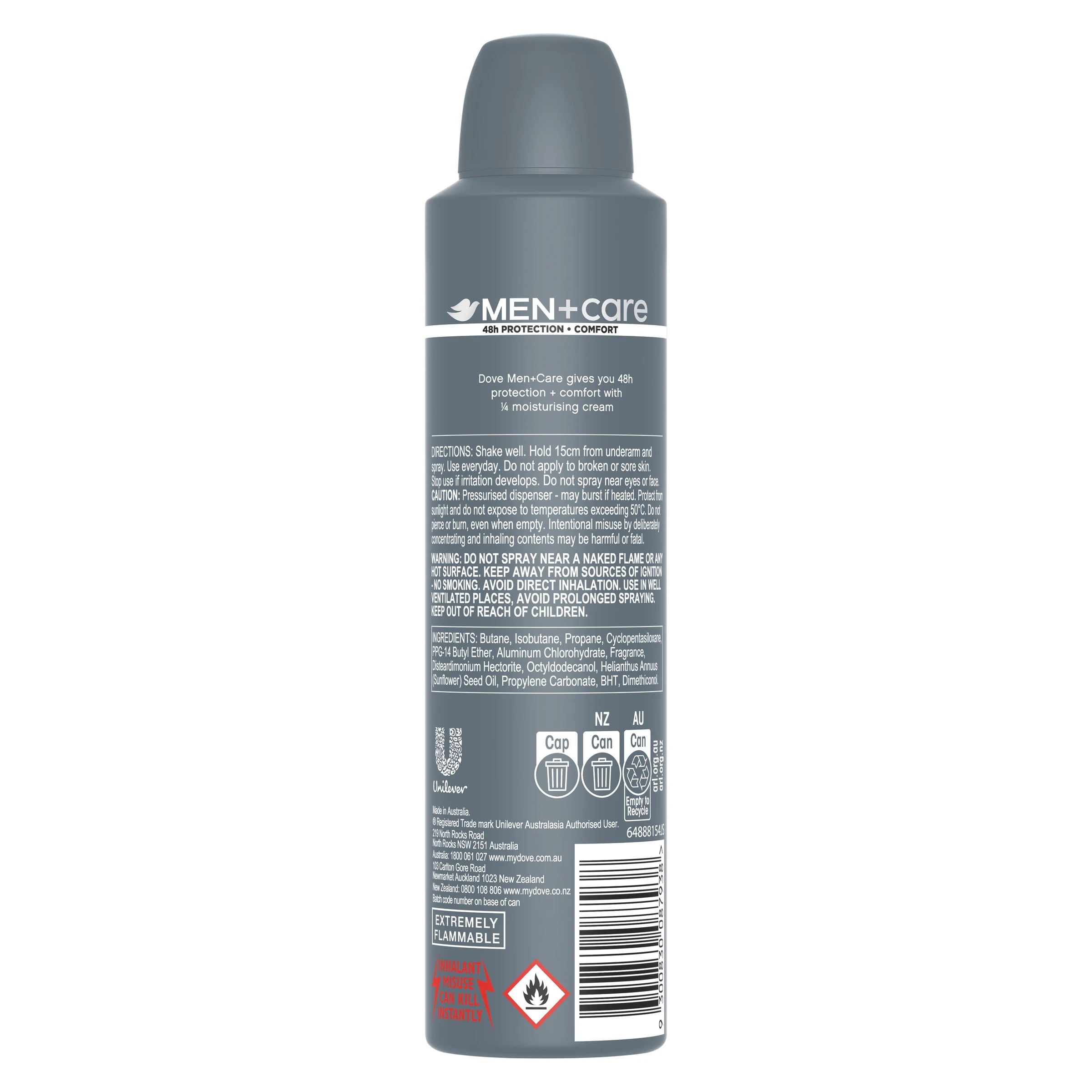 2 Dove Men+ Care Antiperspirant Black & White Stain Defense Deodorant, 2 of 6