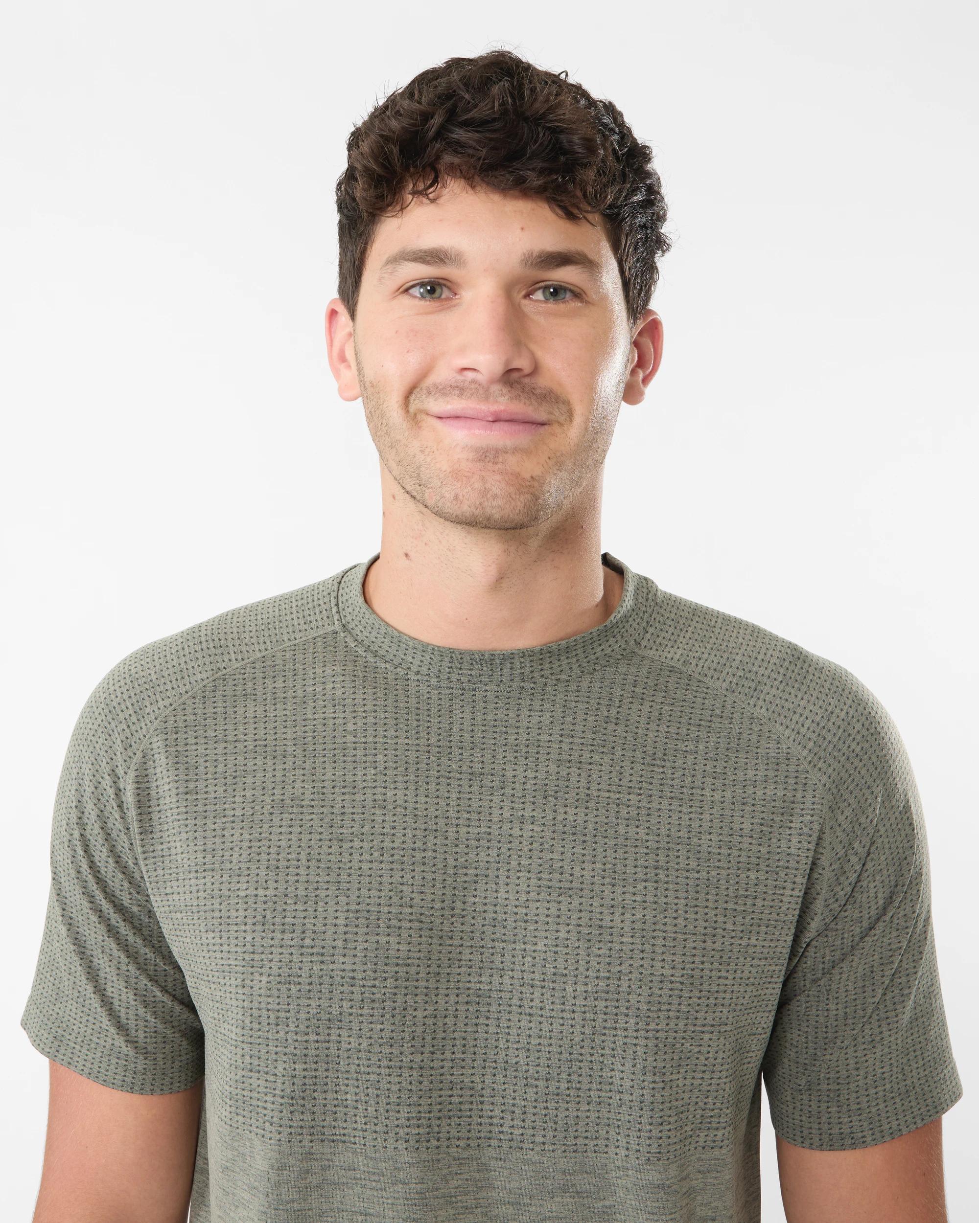 4 Active Mens Movement T-shirt Grn Marle, 4 of 6