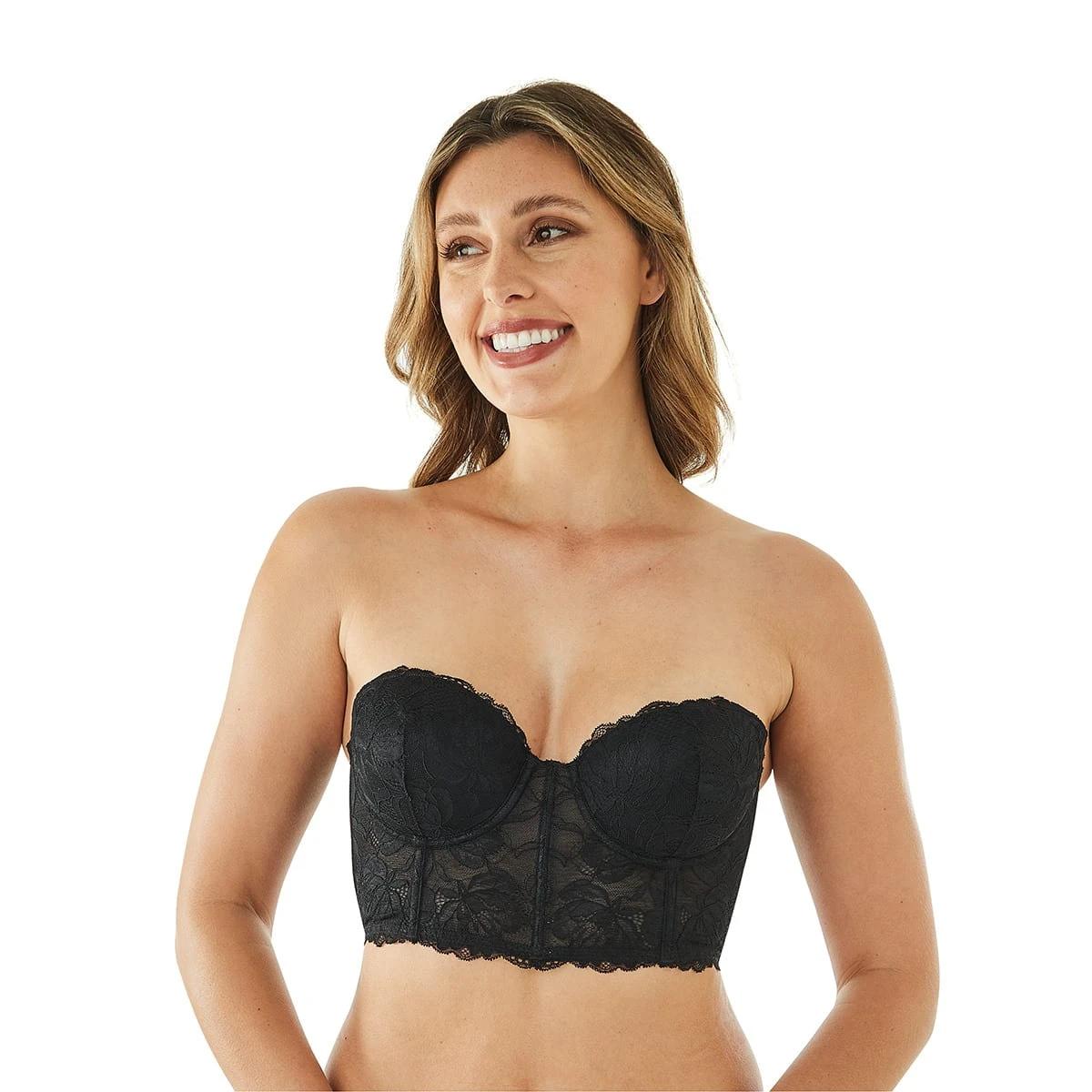 3 Co-ordinated Corset Lace Bra Black, 3 of 9