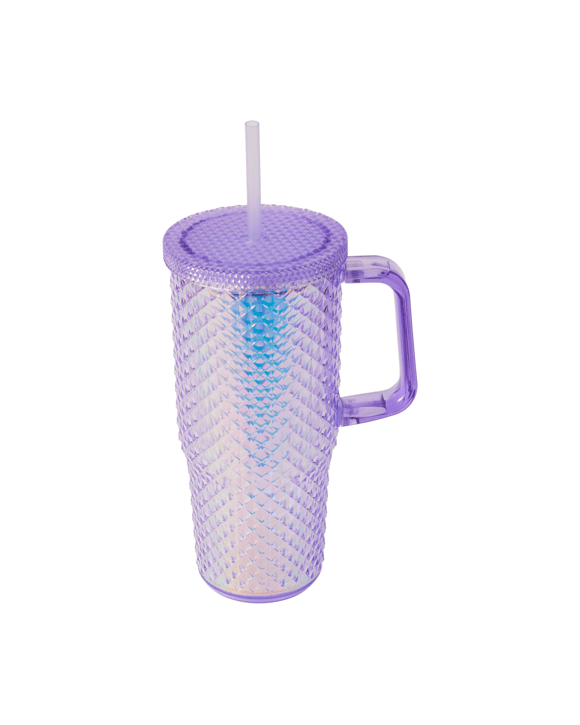 650ml Lilac Textured Tumbler with Handle
