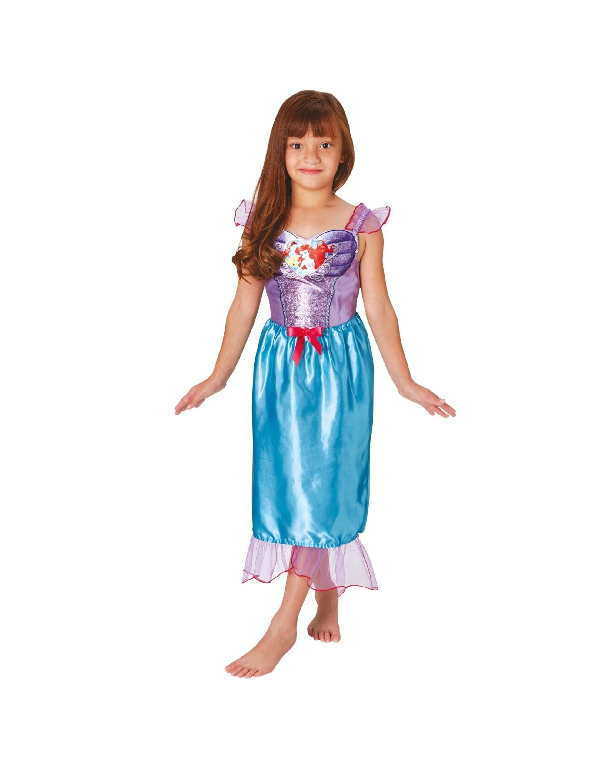 1 Disney Princess Ariel Sequin Child Costume 6-8 Years, 1 of 4