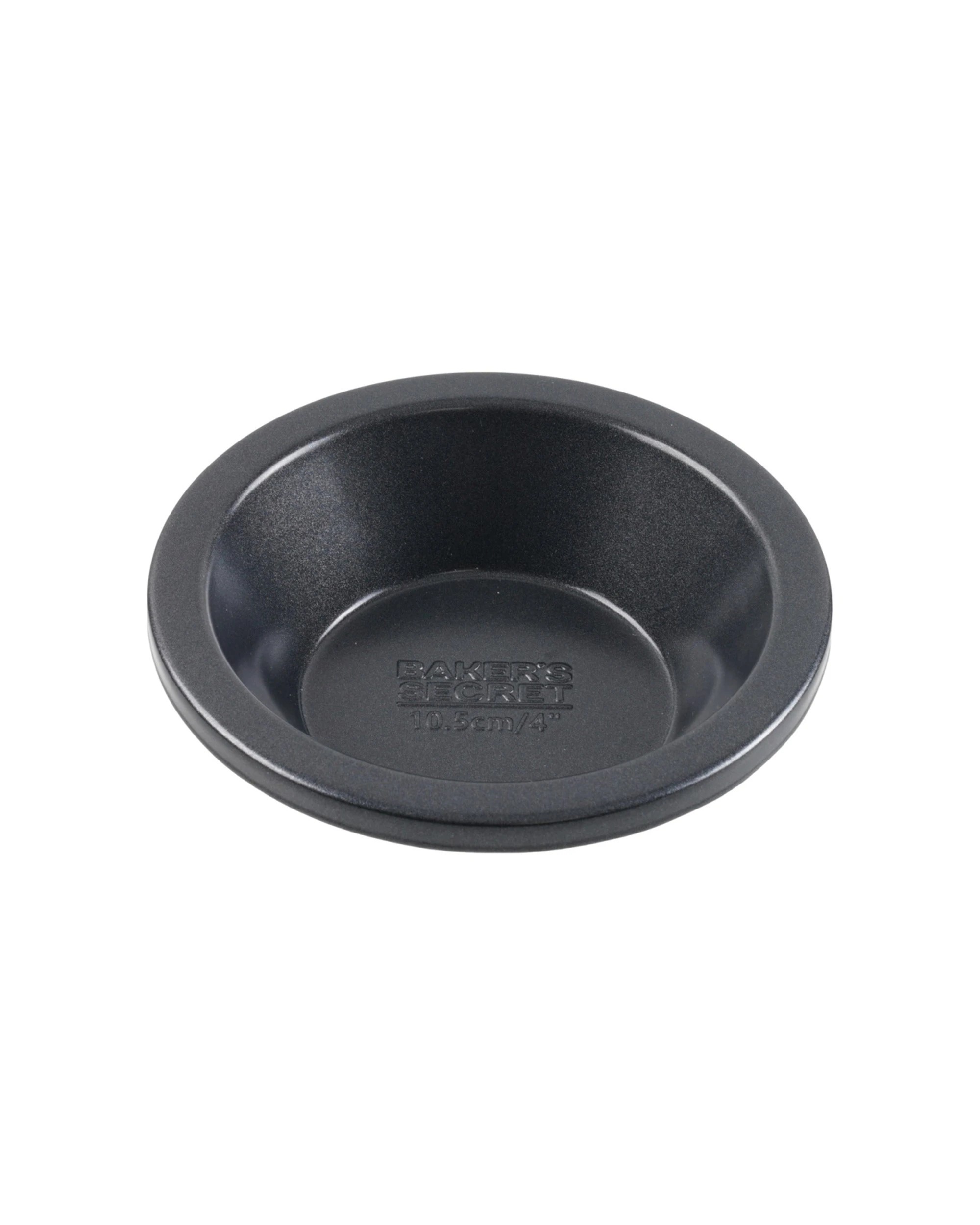 1 Bakers Secret Ultimate Non-Stick Individual Round Pie Dish 10.5cm - Black, 1 of 4