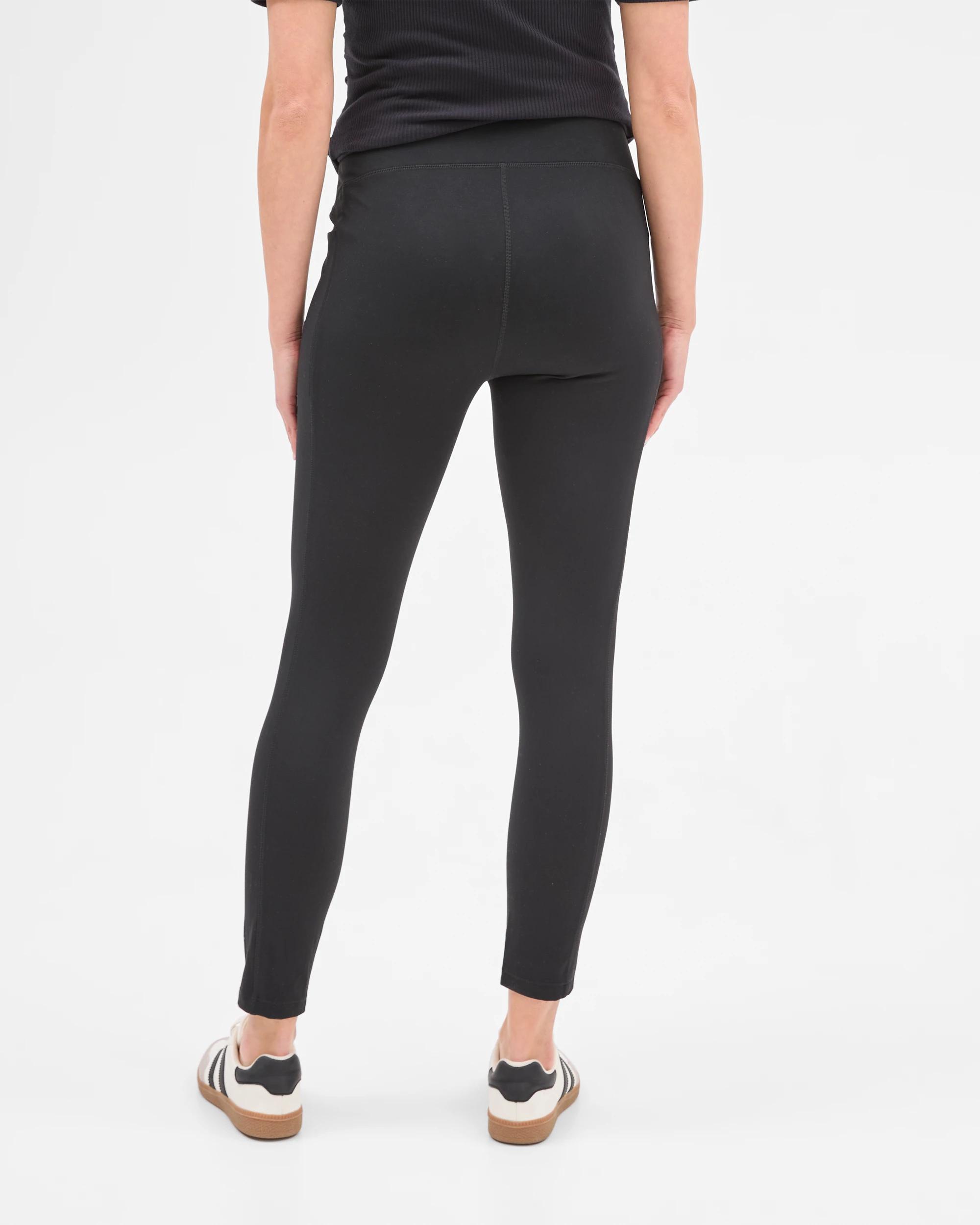 4 Target Maternity Active 7/8 Length Studio Soft Leggings BLACK, 4 of 5