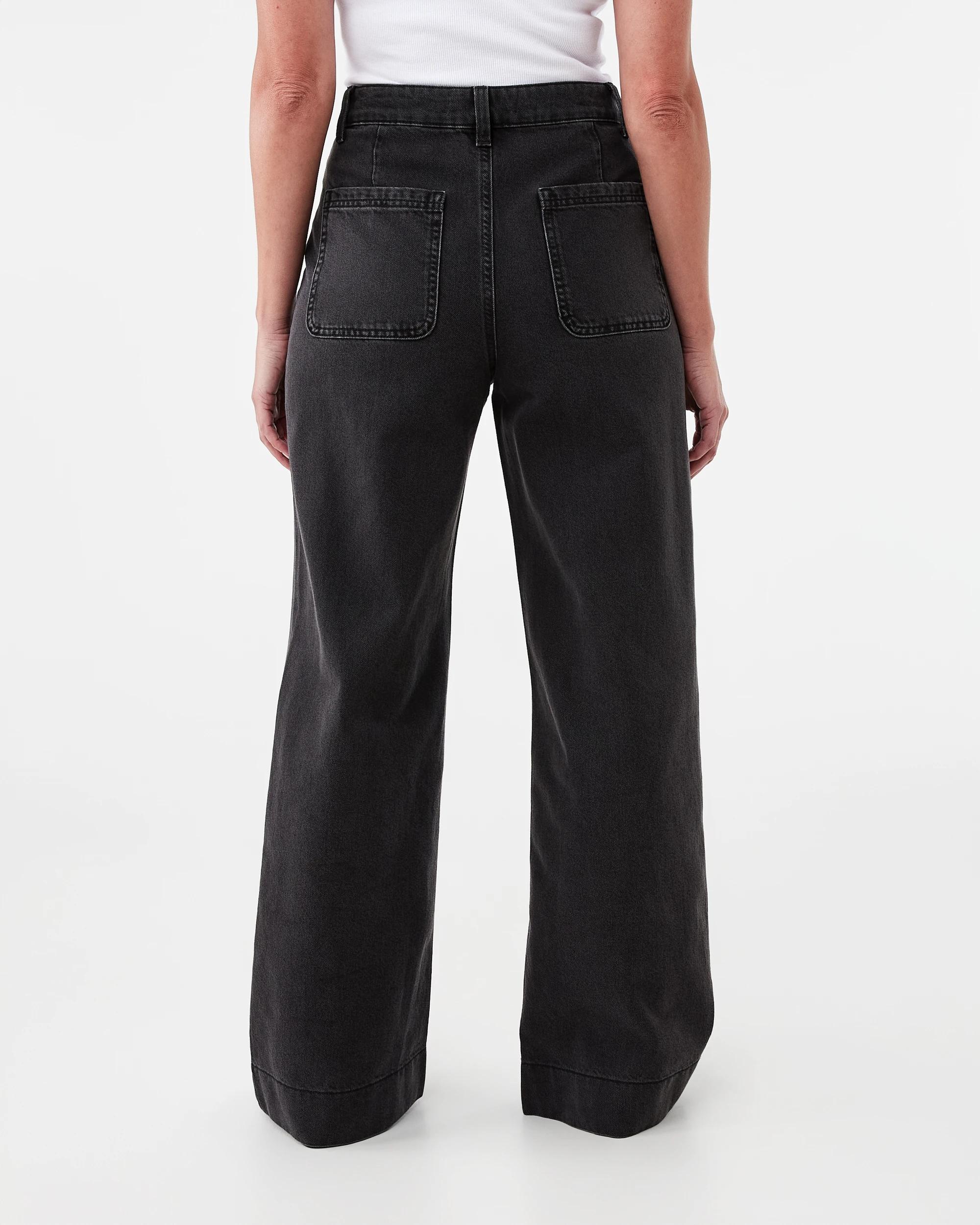 4 Wide Leg Pocket Jeans Blk Wash, 4 of 9