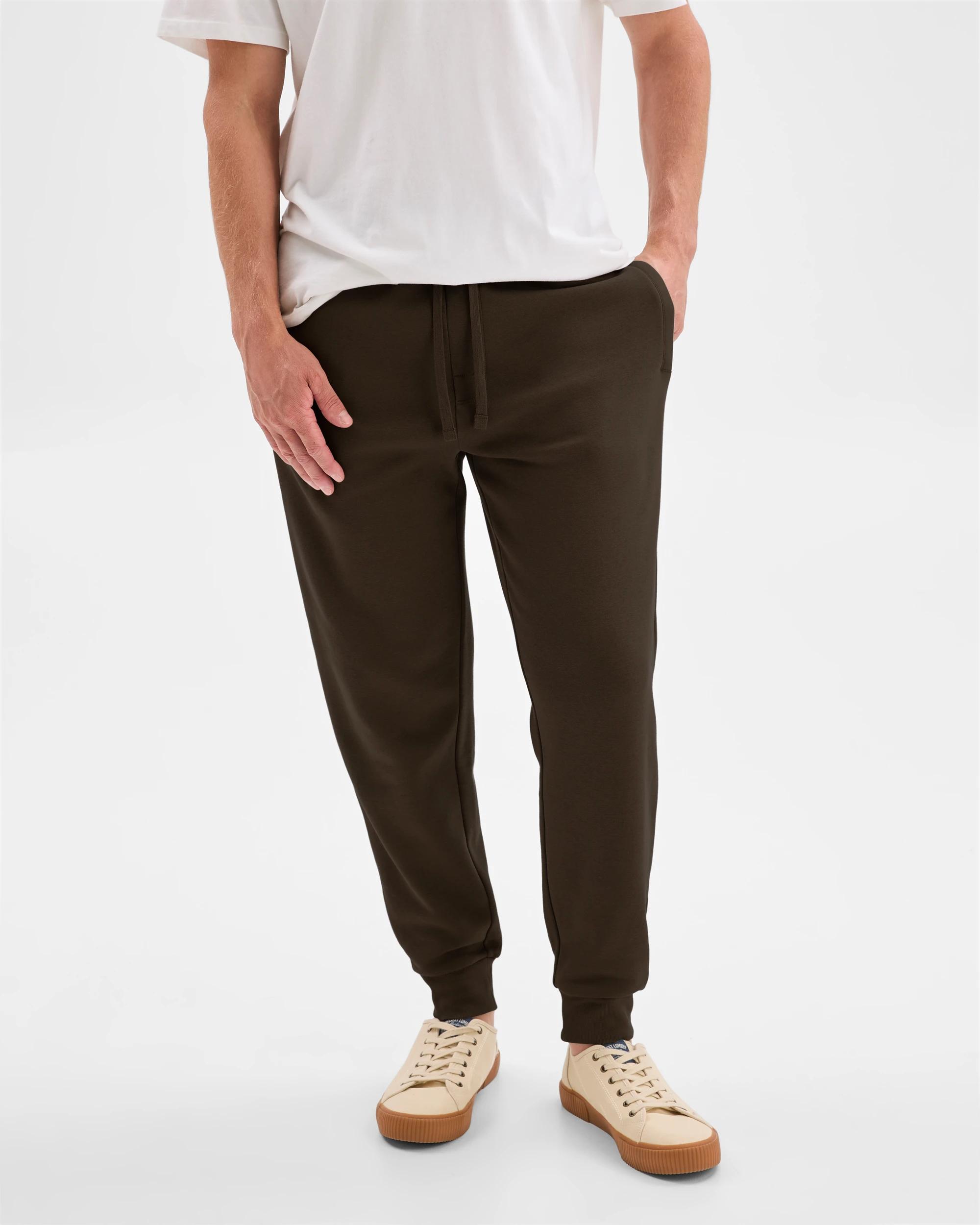 3 Target Man Australian Cotton Blend Cuffed Trackpants CHOCOLATE, 3 of 5