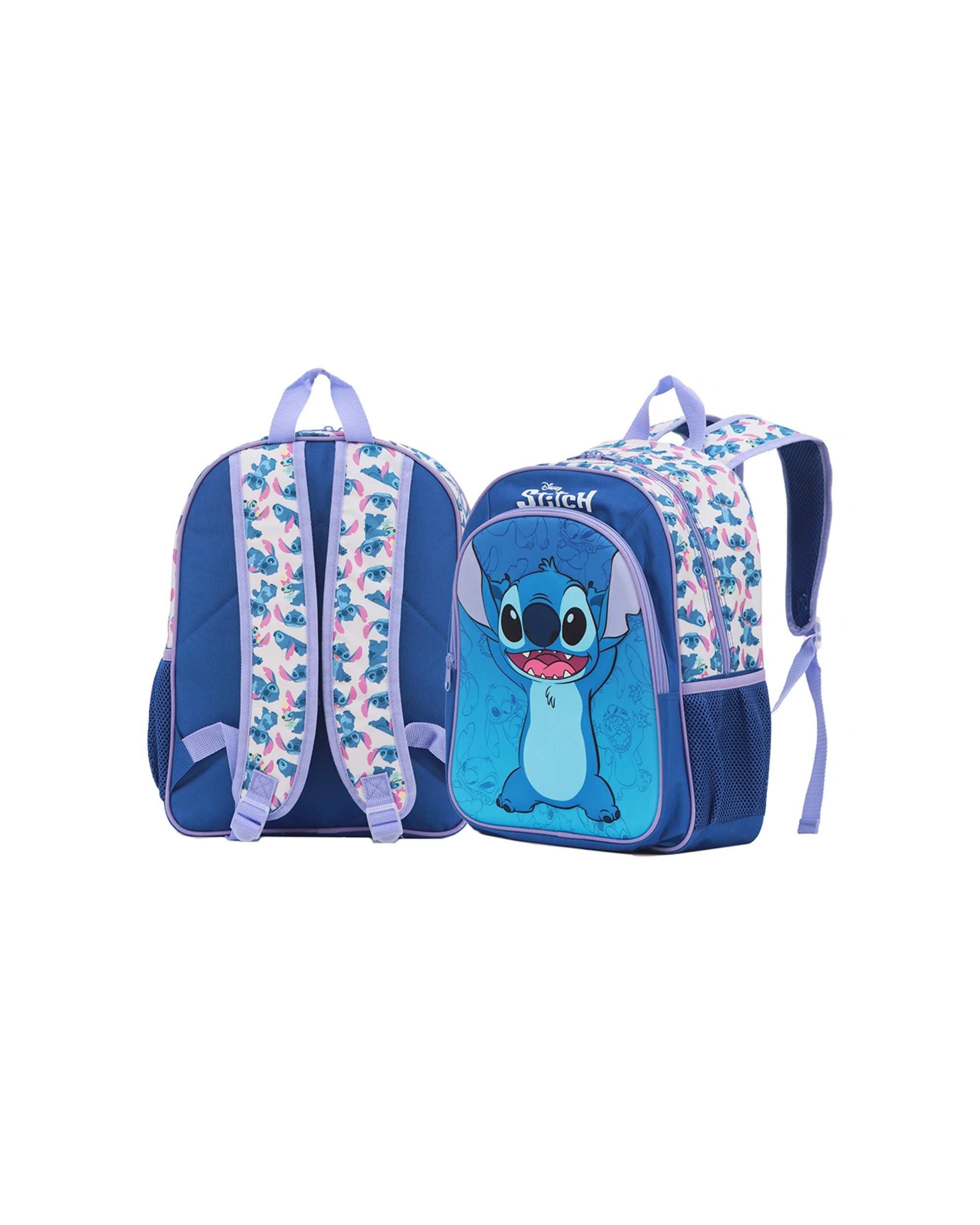 3 Disney Stitch 15 Inch Backpack Kids School Bag With 3D Character Design - Blue, 3 of 4