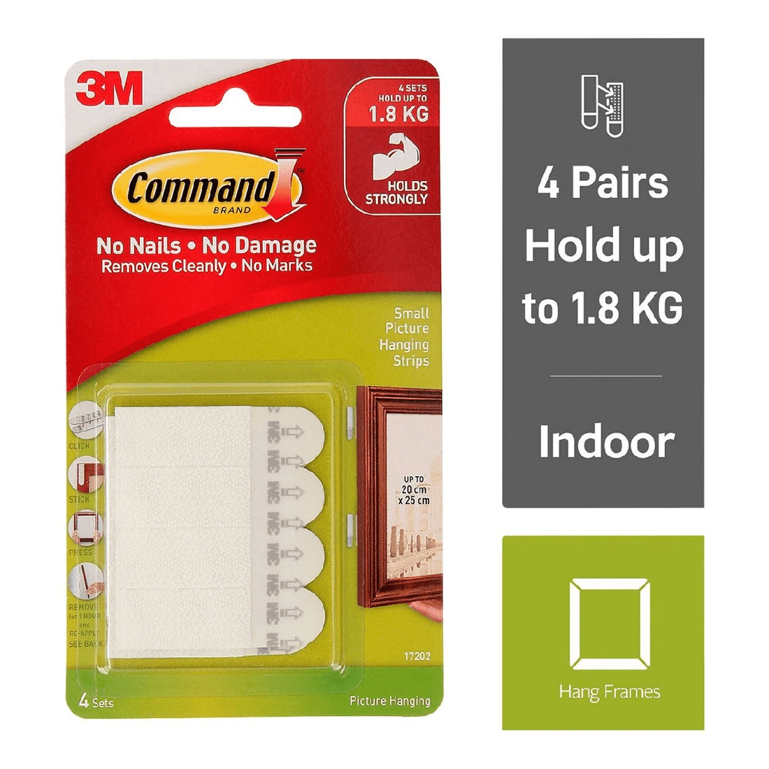 1 3M Command Small Picture Hanging Strips, 1 of 7