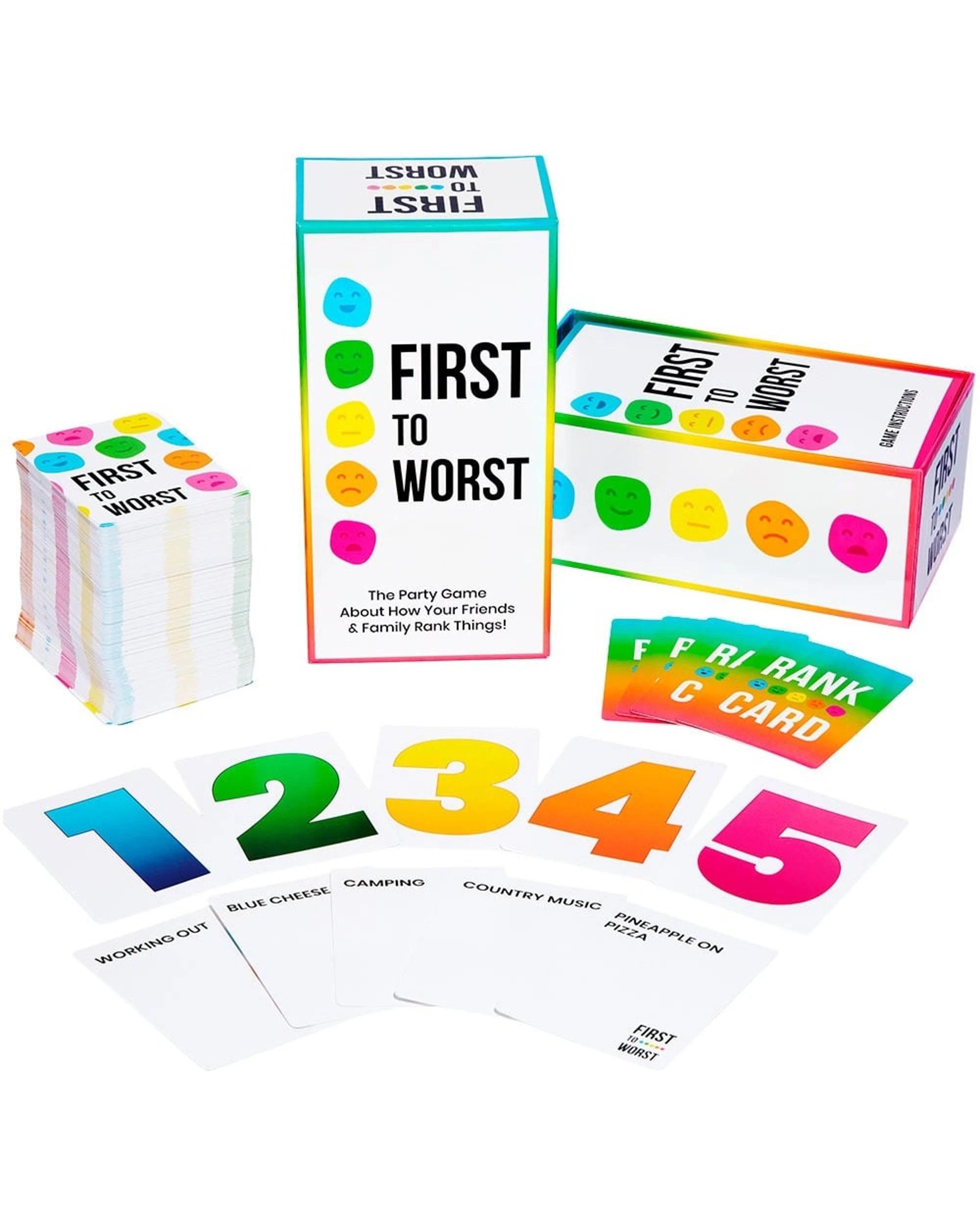 Dyce First to Worst The Party Game About How Your Friends & Family Rank ...
