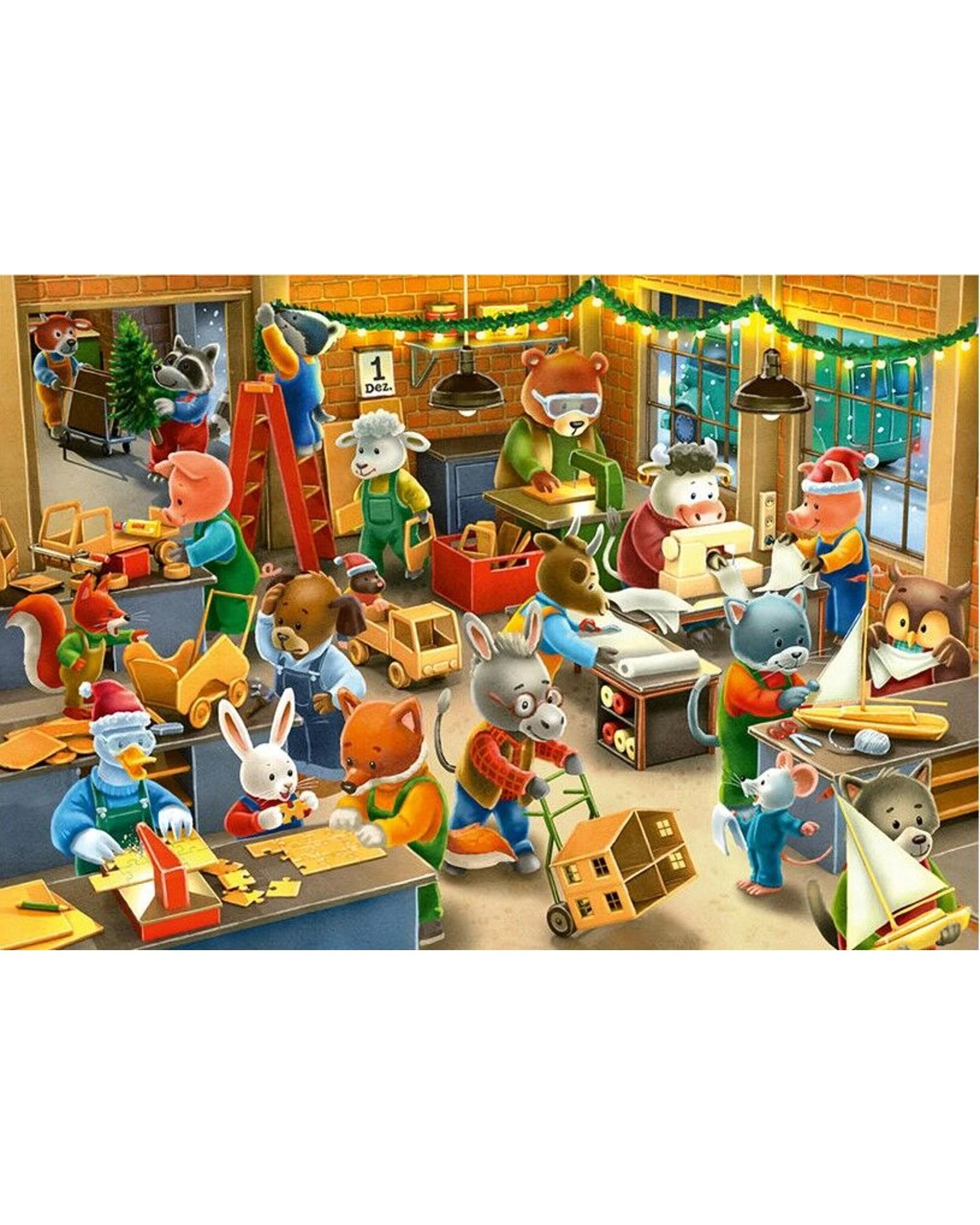 4 Ravensburger Christmas Toy Factory 24 Piece Jigsaw Puzzle 2 Pack, 4 of 5