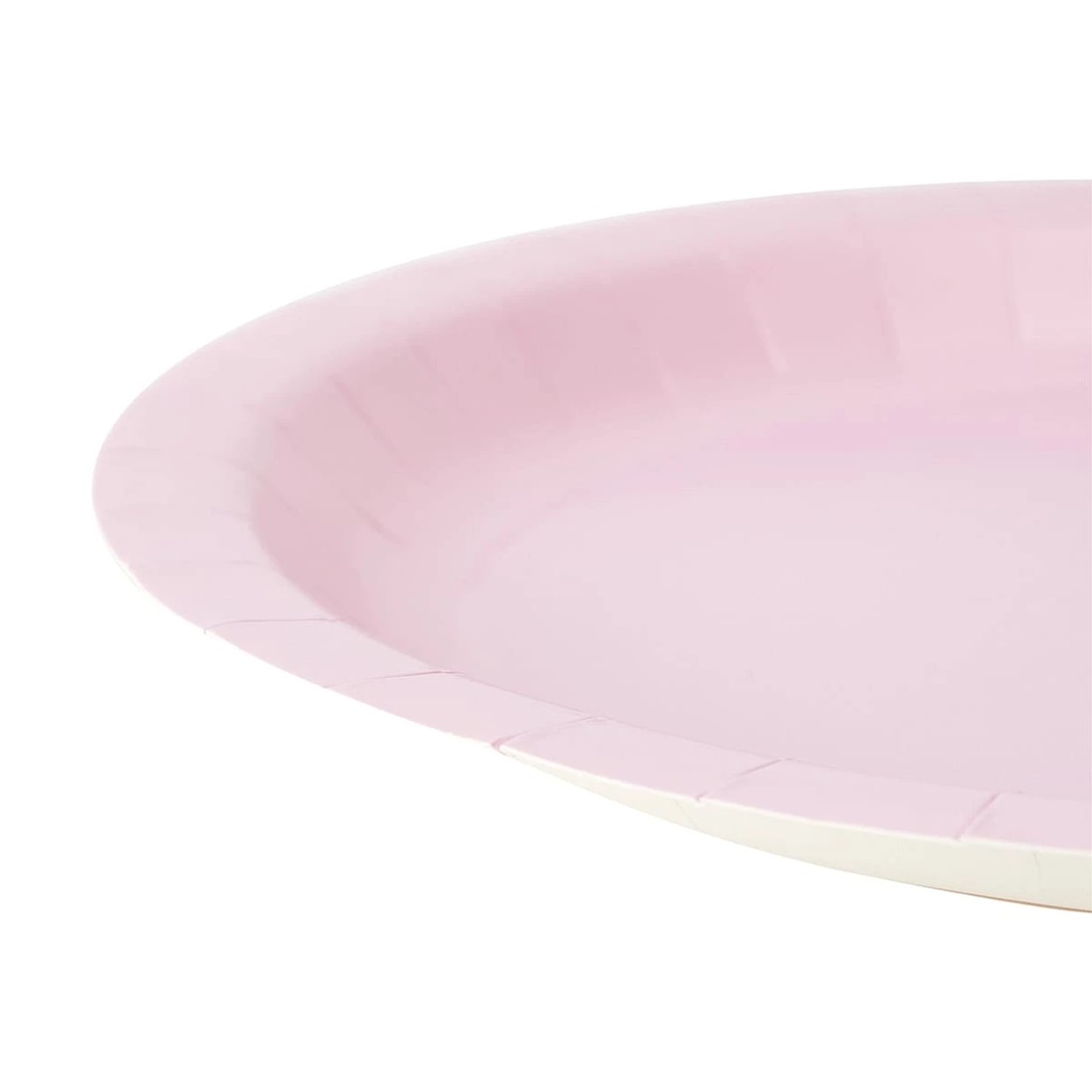 3 16 Piece Pastel Pink Paper Plates, 3 of 7