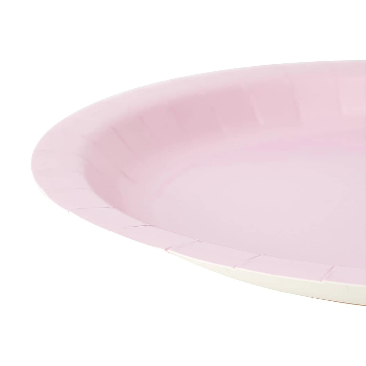 3 16 Piece Pastel Pink Paper Plates, 3 of 7