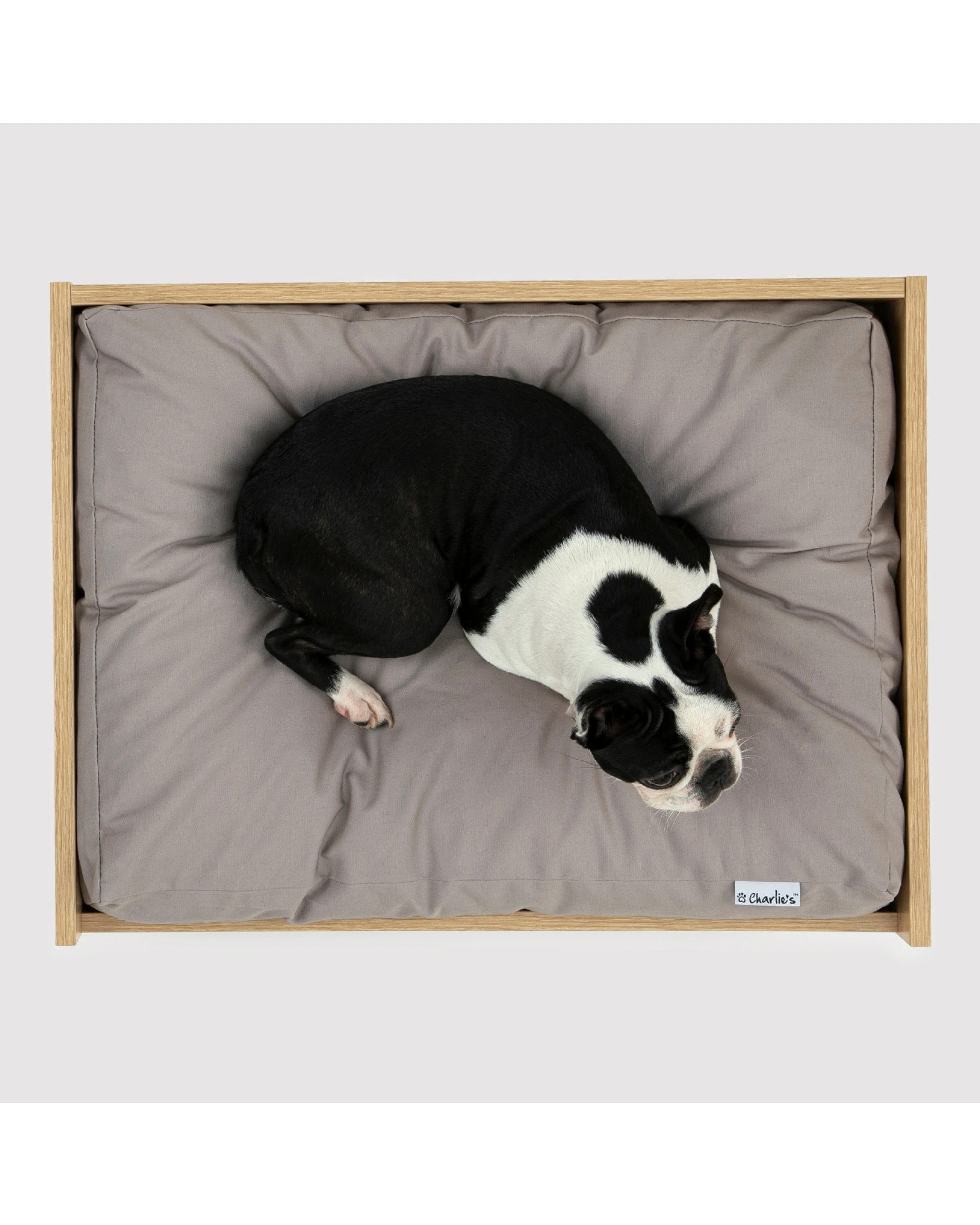 3 Charlie's Scandi Elevated Bed  64×48.8×25.4cm - Natural and Grey, 3 of 5