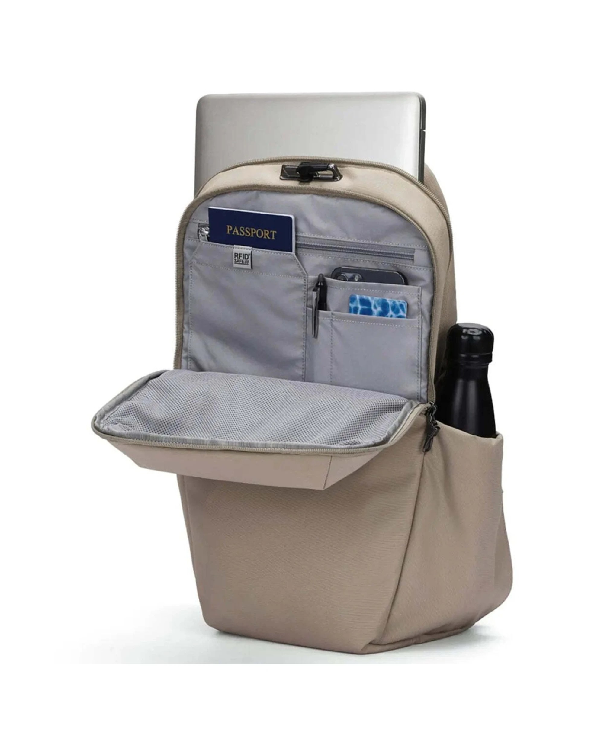2 Pacsafe V Active Anti-Theft RFID Blocking Laptop 13in Backpack 24L Capacity - Brown, 2 of 8