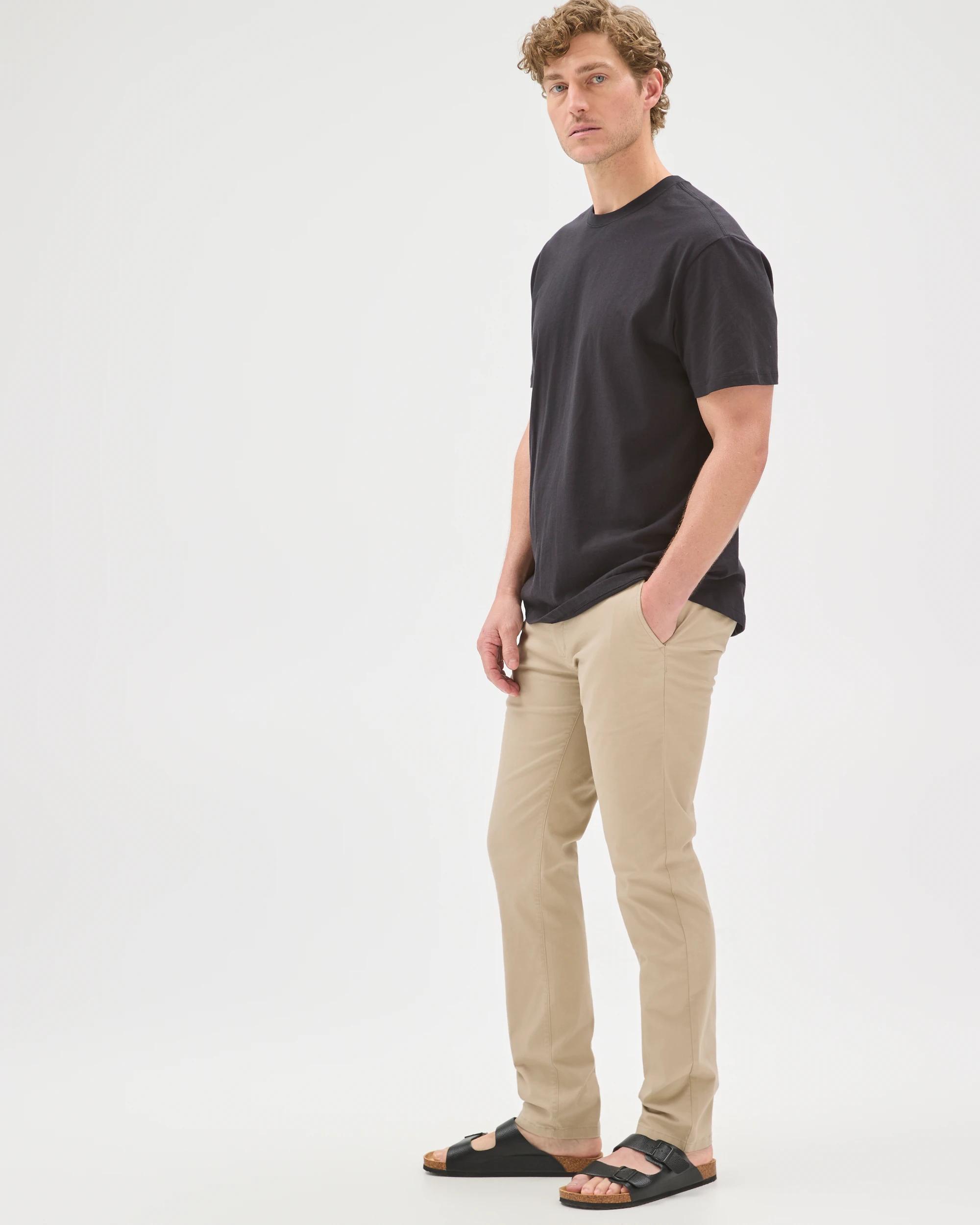 2 Target Australian Cotton Slim Chino Pants STONE, 2 of 8