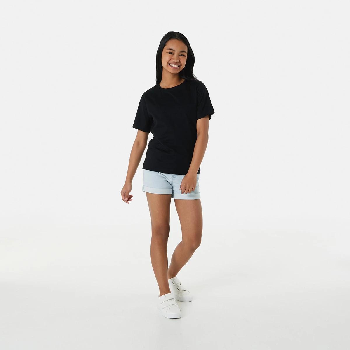 5 Short Sleeve Plain T-shirt BLACK, 5 of 8