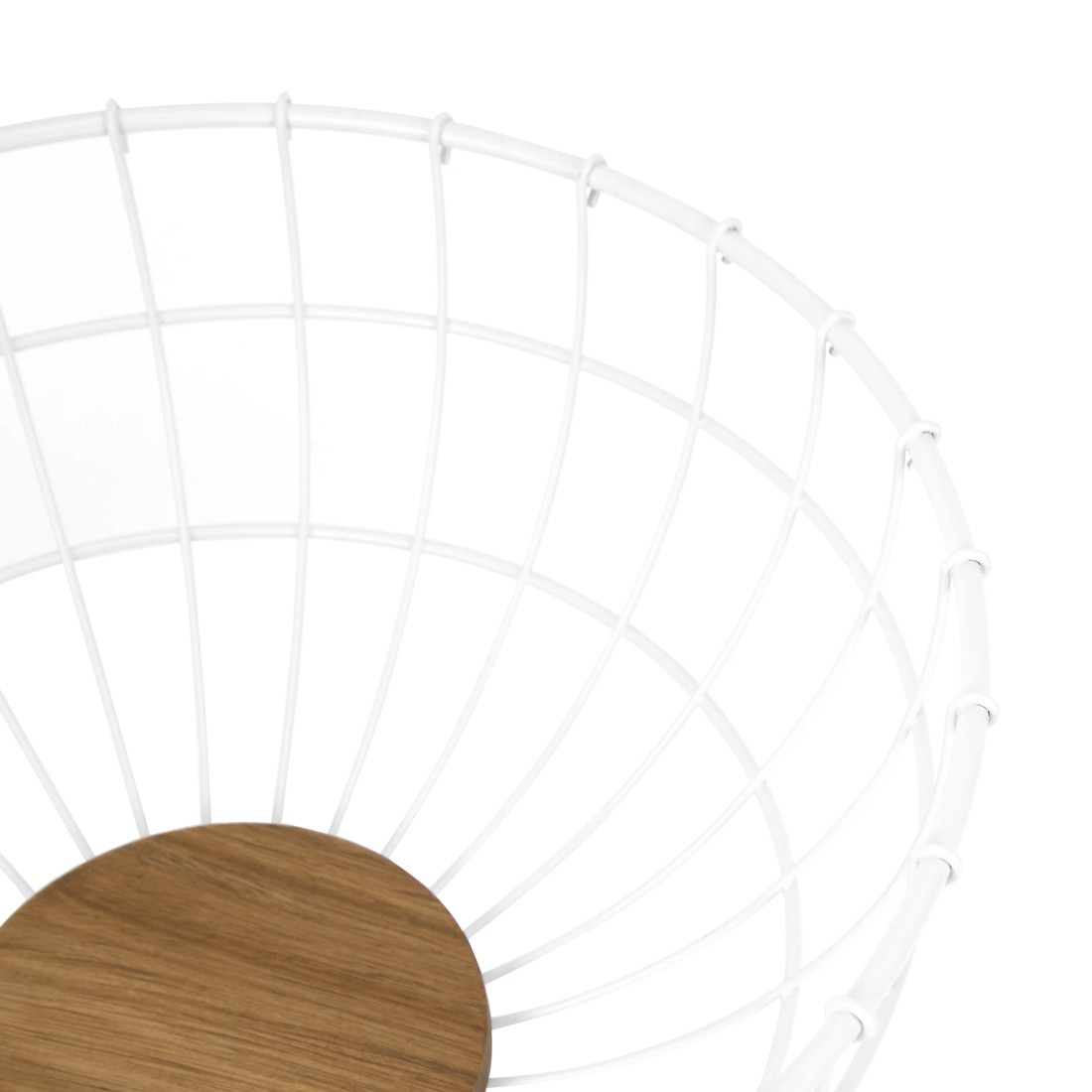 4 Off White and Acacia Fruit Bowl, 4 of 6