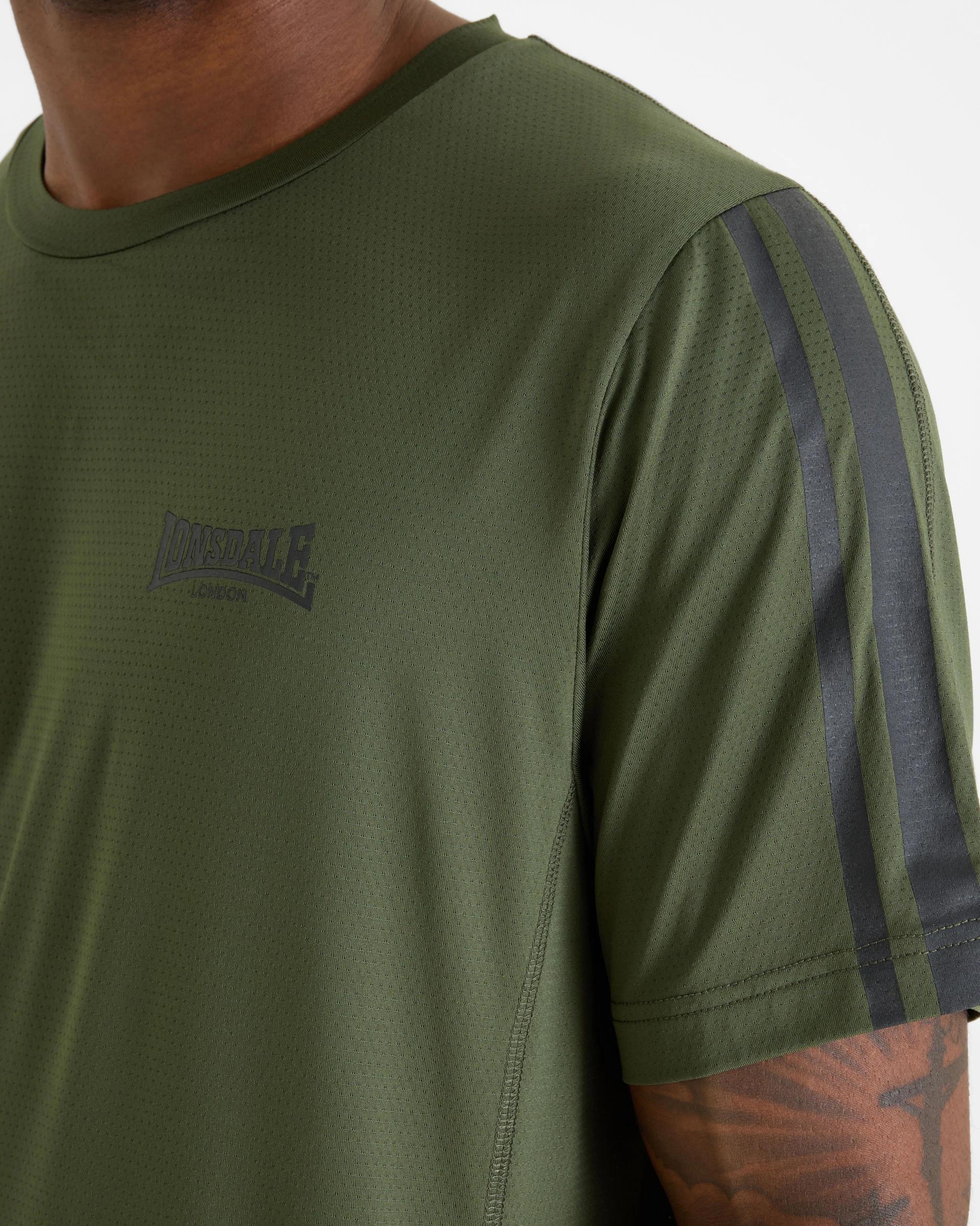 3 Lonsdale London Active T-Shirt OLIVE, 3 of 5