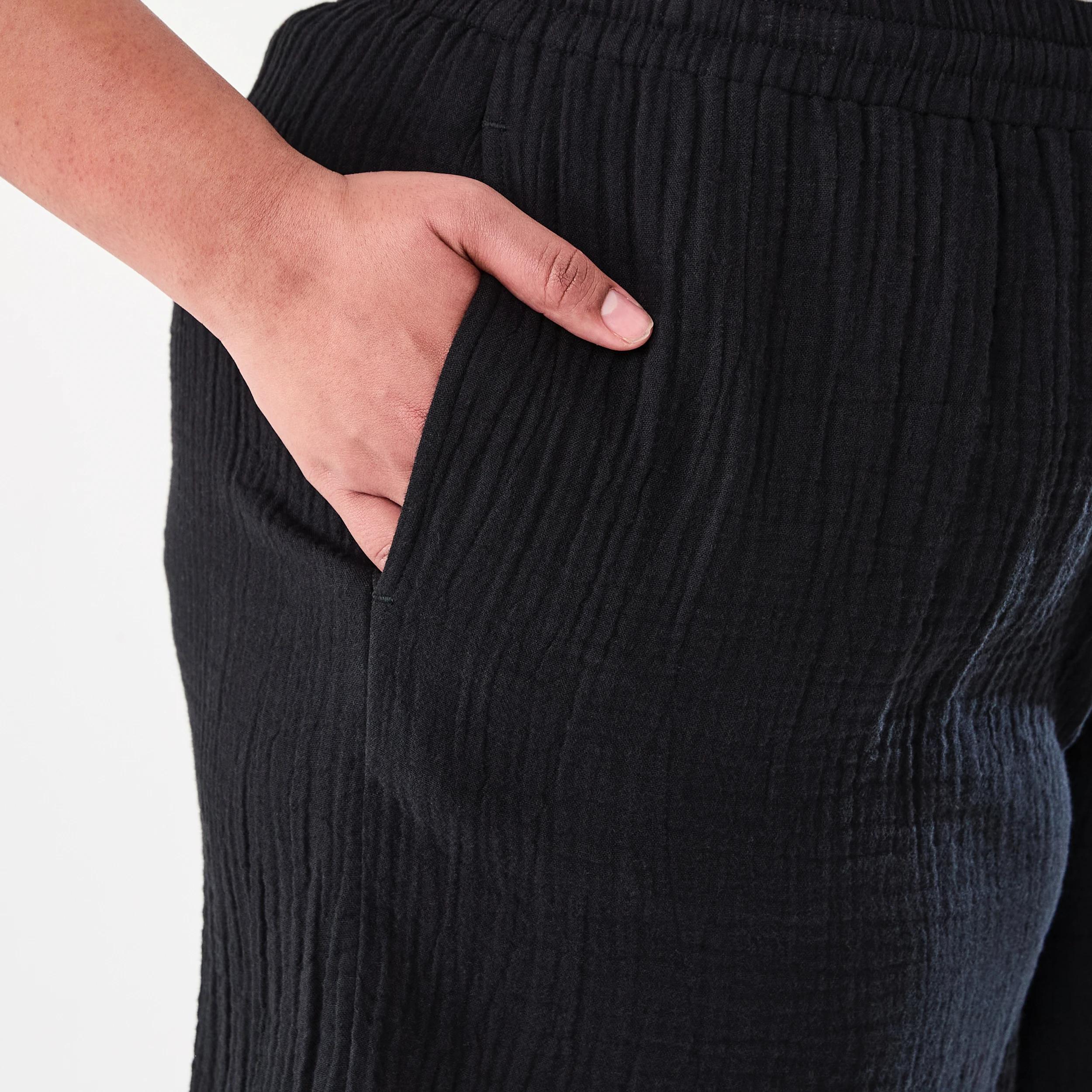 6 Curve Double Cloth Shorts Black, 6 of 7