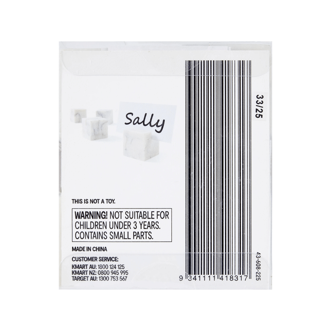 8 4 Pack Marble Look Cube Placecard Holders, 8 of 8