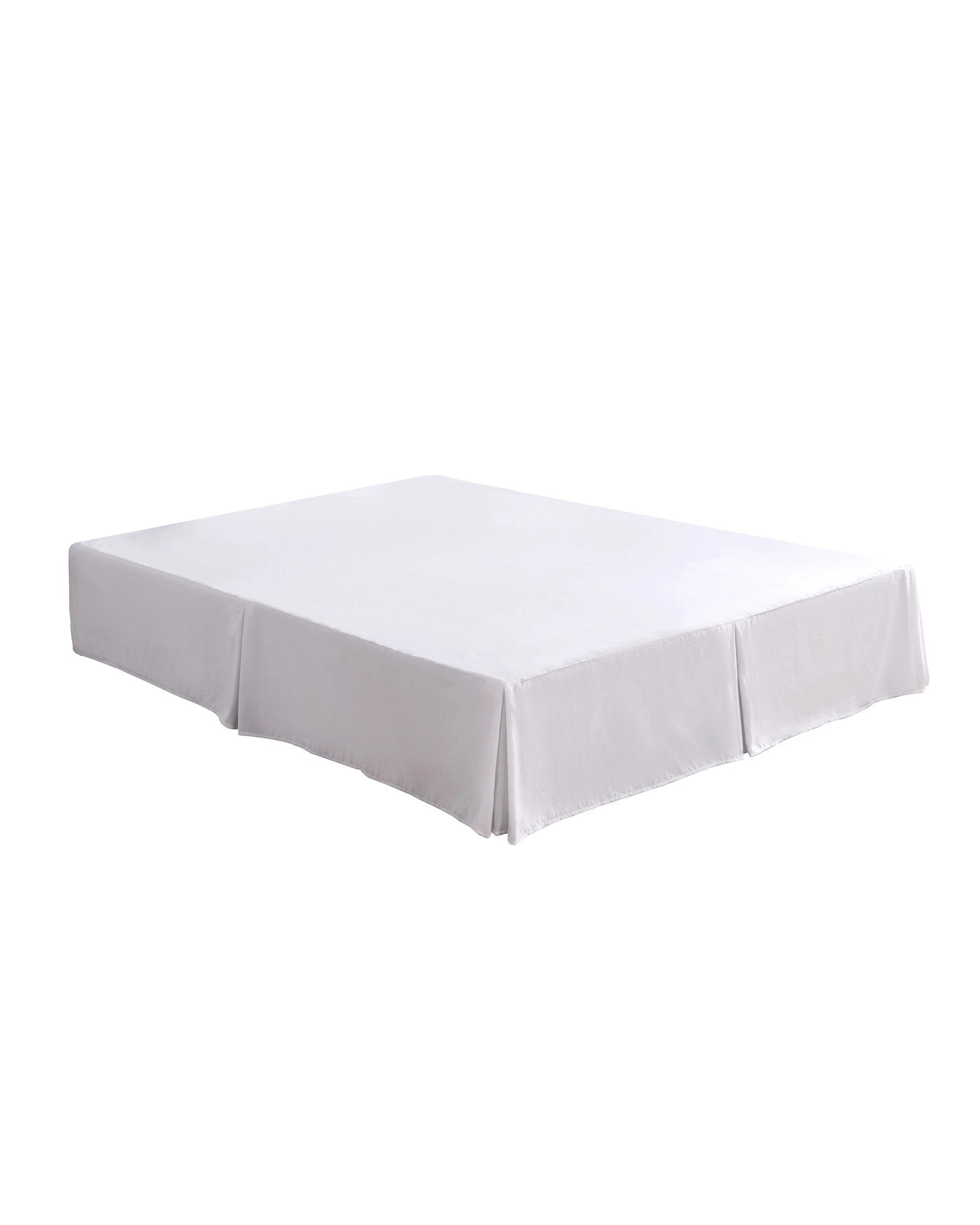 9 Dreamaker Superfine Washed Microfibre Pleated Valance - Super King Bed - White, 9 of 9