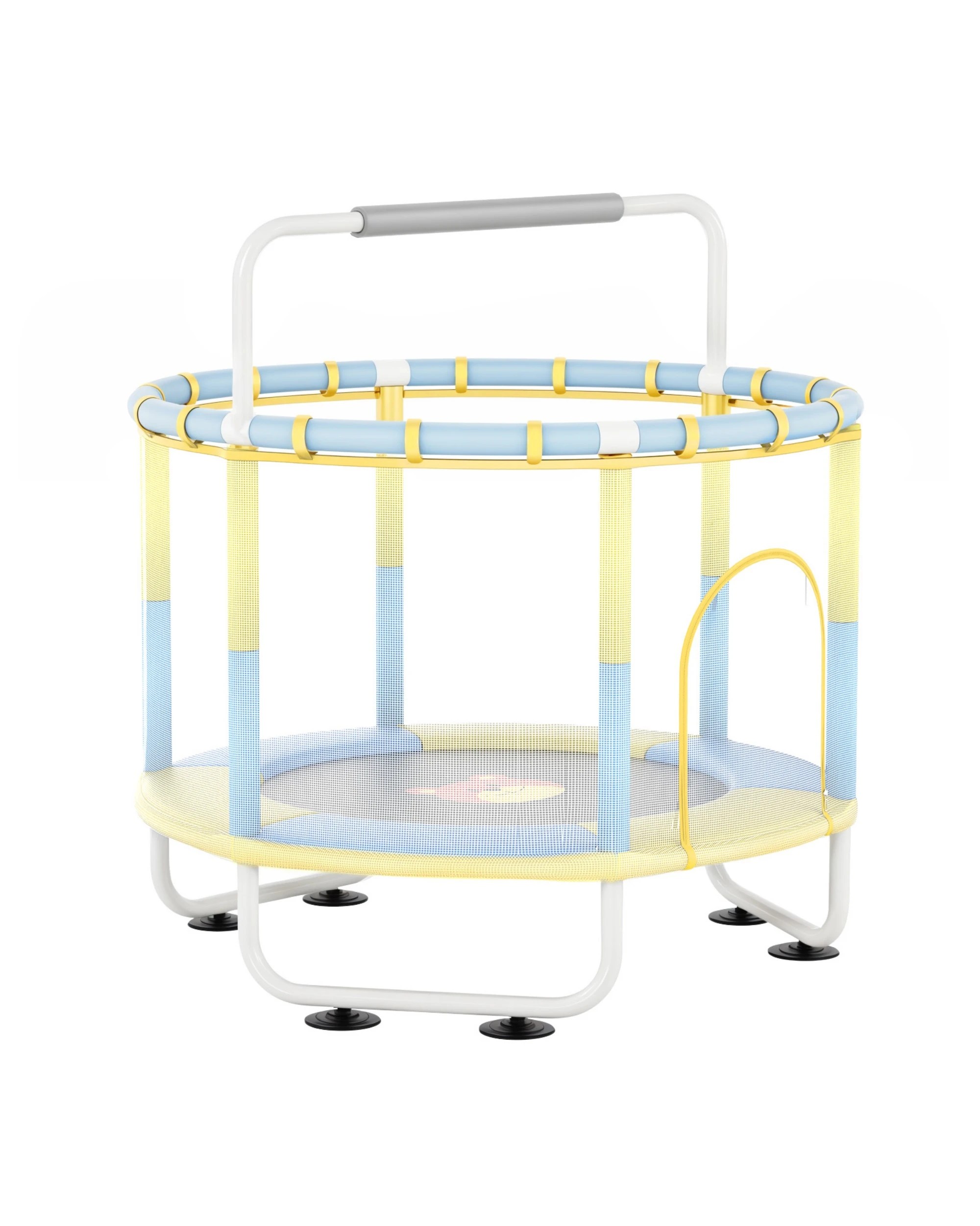 4 Advwin 55" Trampoline for Kids with Basketball Hoop,Swing,Sandbag,Ring, 4 of 7