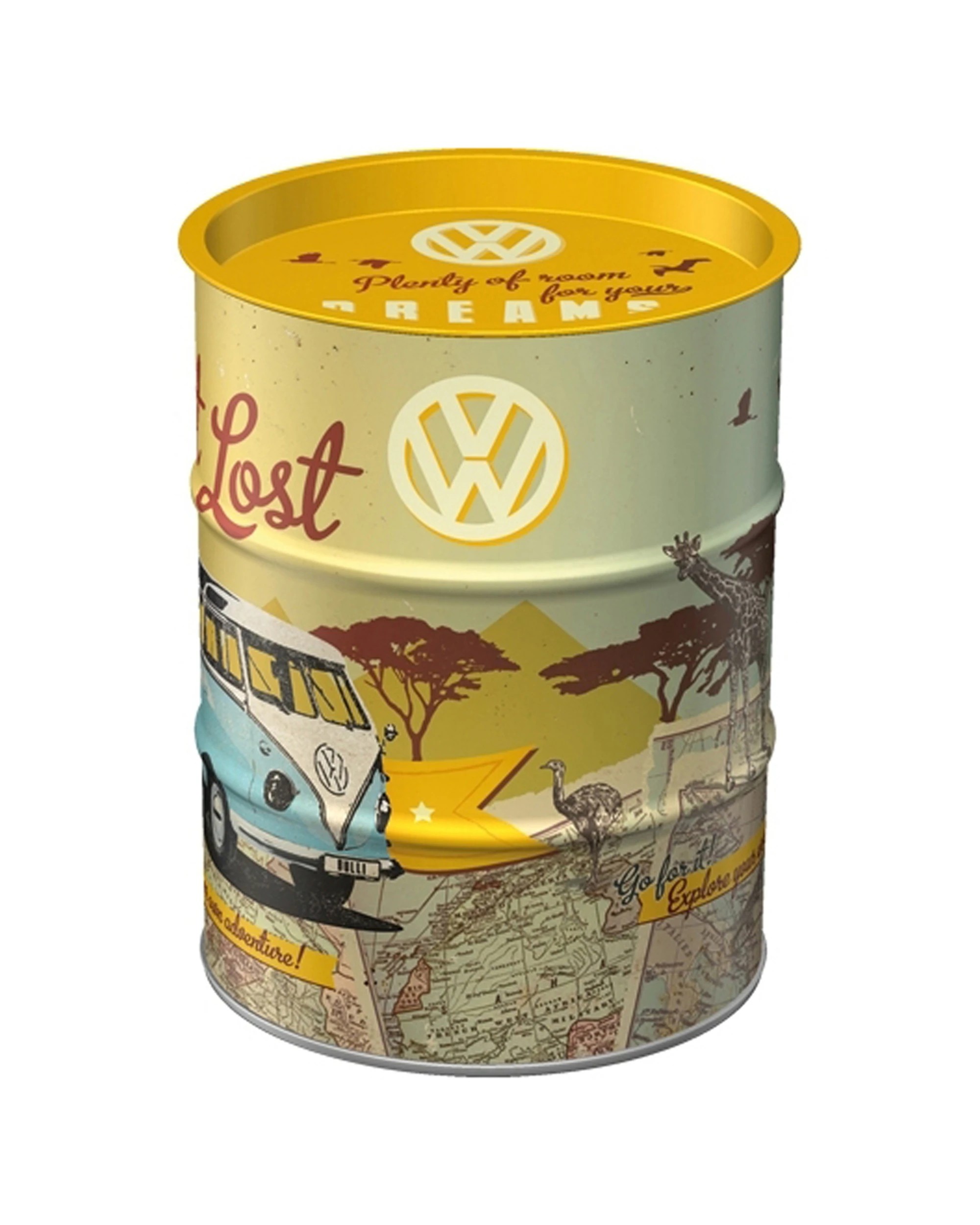 2 Nostalgic-Art Storage Money Box - Oil Barrel VW Get Lost - Multi, 2 of 4