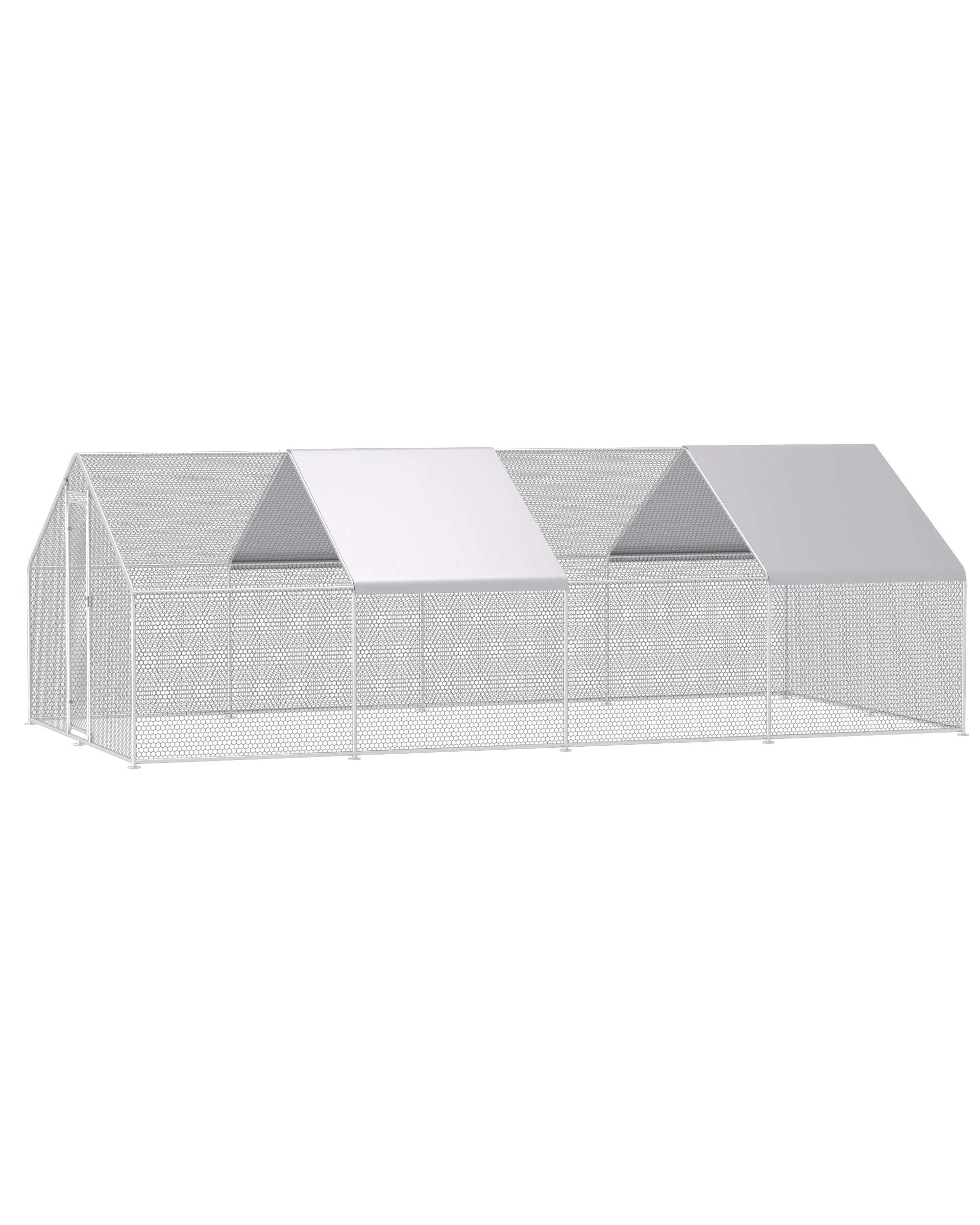 5 Advwin Large Chicken Coop Walk In Run Cage Rabbit Hutch 300x600x196cm, 5 of 8