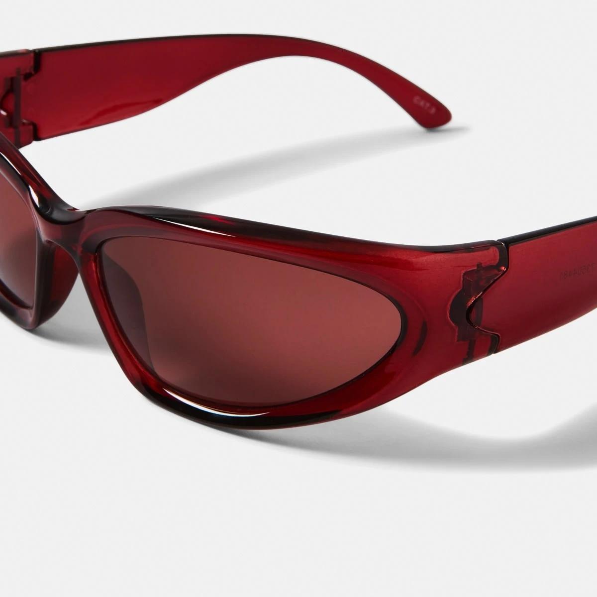 3 Wrap Sunglasses Red, 3 of 6