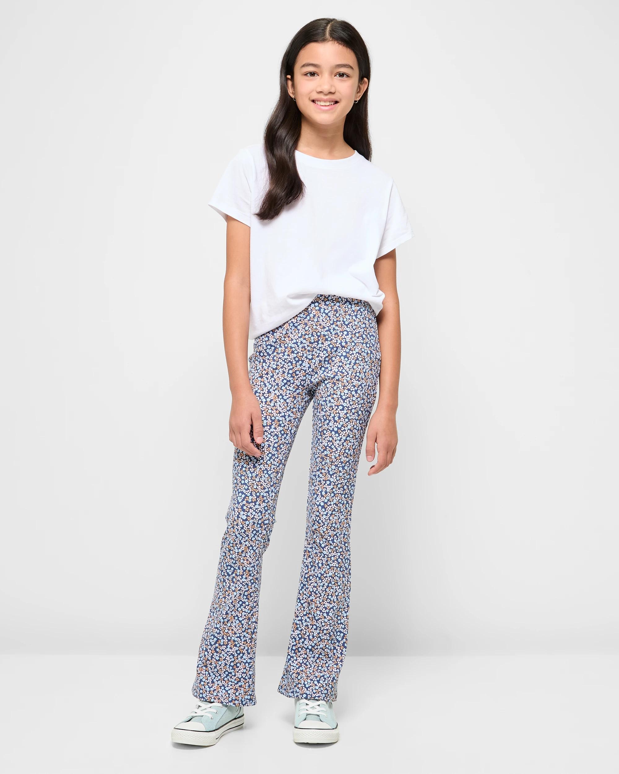 2 Target Australian Cotton Rib Flare Leggings NAVY DITSY FLORAL, 2 of 5