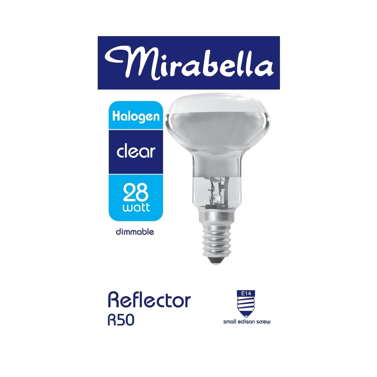 1 Mirabella E14 28W R50 Dimmable Halogen Reflector Bulb, 1 of 1