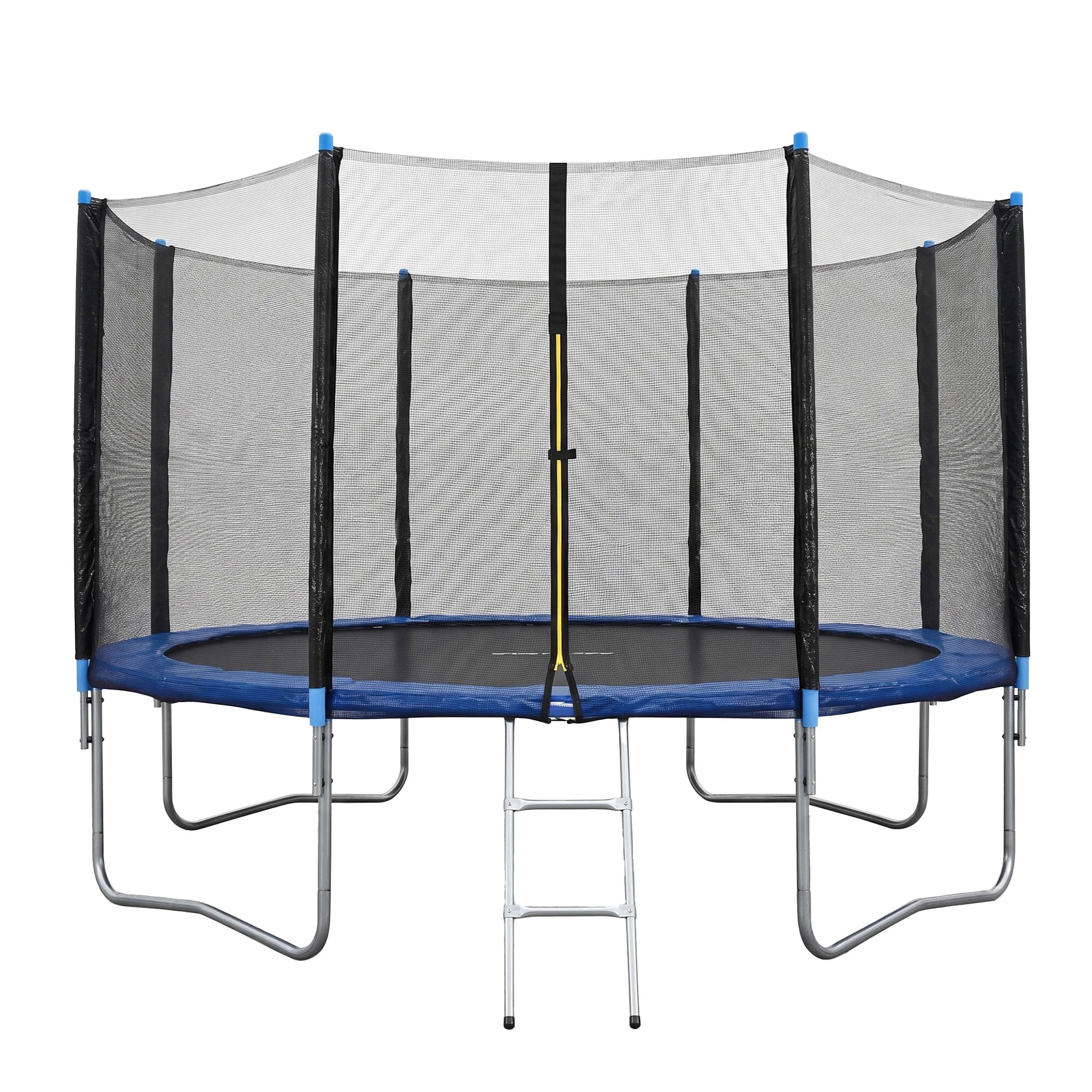 4 Everfit 12FT Kids Trampoline with Tent Cover Ladder Window Outdoor Sporting Toys - Blue, 4 of 7