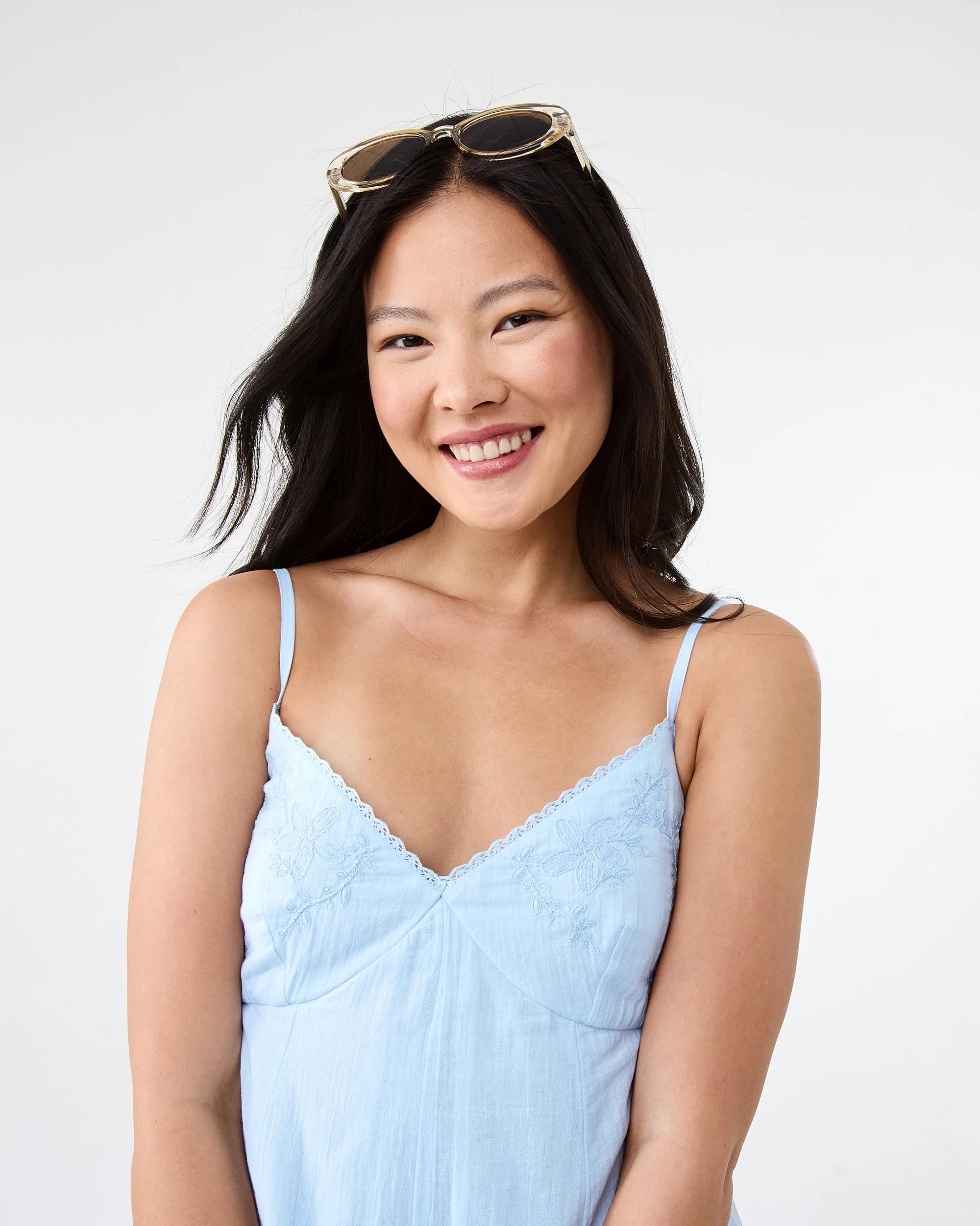 5 Embroidered Mini Dress Picnic Blu, 5 of 7