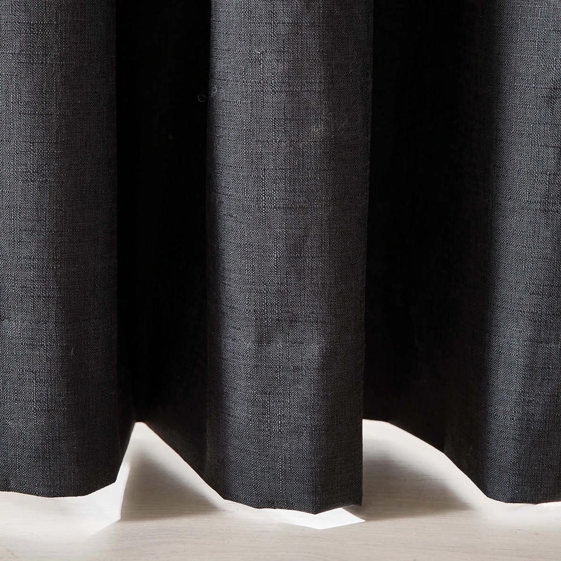 4 Monaco Wide Width Block Out Curtain - Black - 240cm x 213cm, 4 of 5