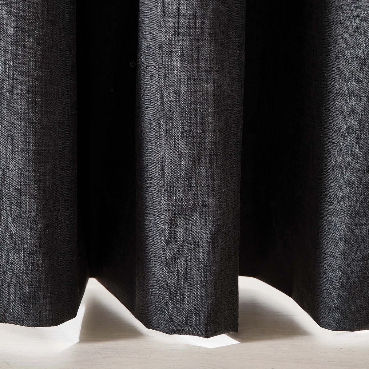 4 Monaco Wide Width Block Out Curtain - Black - 240cm x 213cm, 4 of 5