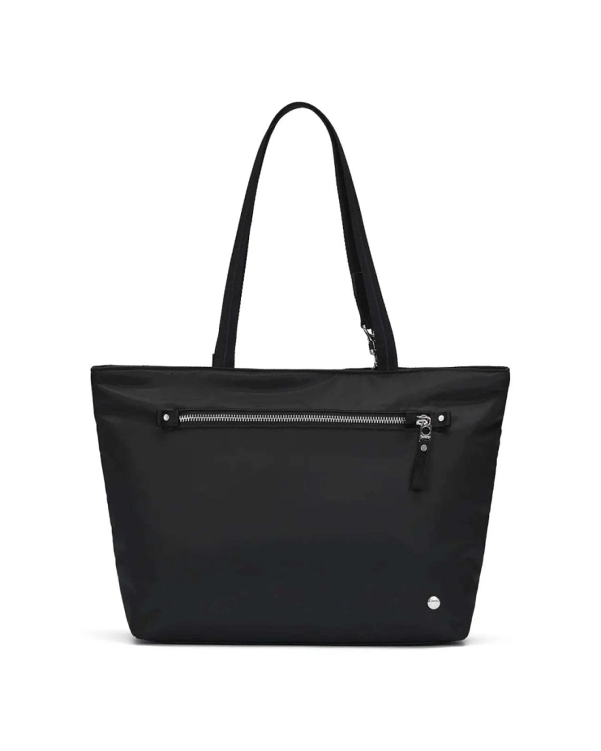 1 Pacsafe W Anti-Theft RFID Blocking Carryall 13in Laptop Tote Bag Secure Travel Bag - Black, 1 of 8