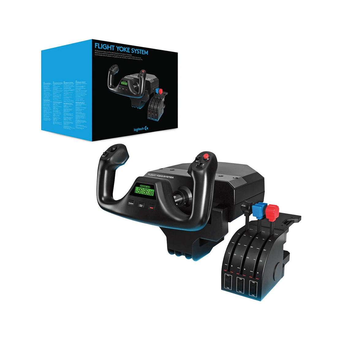 1 Logitech G Flight Yoke with Throttle Quadrant - Black, 1 of 8