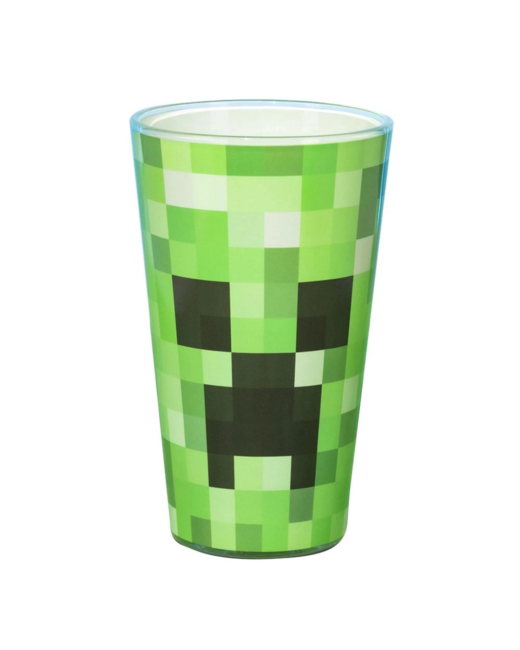 2 Paladone Minecraft Creeper Glass, 2 of 3