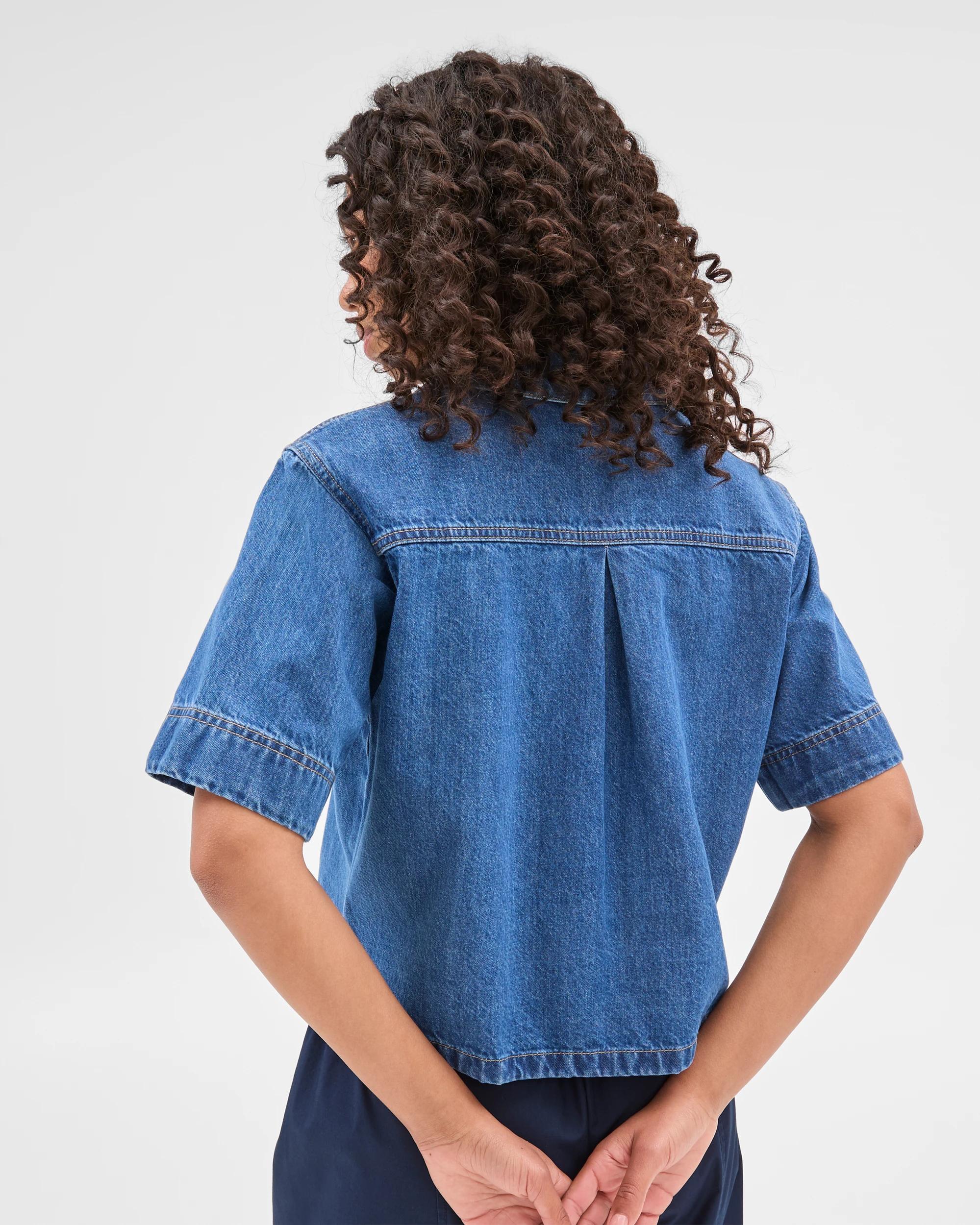 5 Target Denim Tunic Top MEDITERRANEAN BLUE, 5 of 5