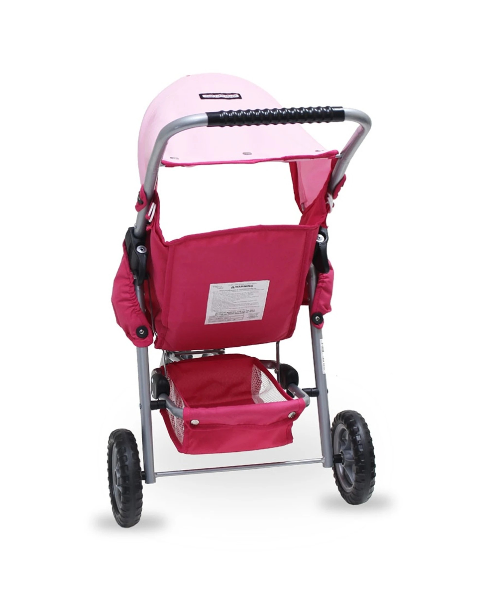6 JustLikeMum Mini Marathon Doll Stroller Foldable Realistic Design Safety 3y - Pink, 6 of 8