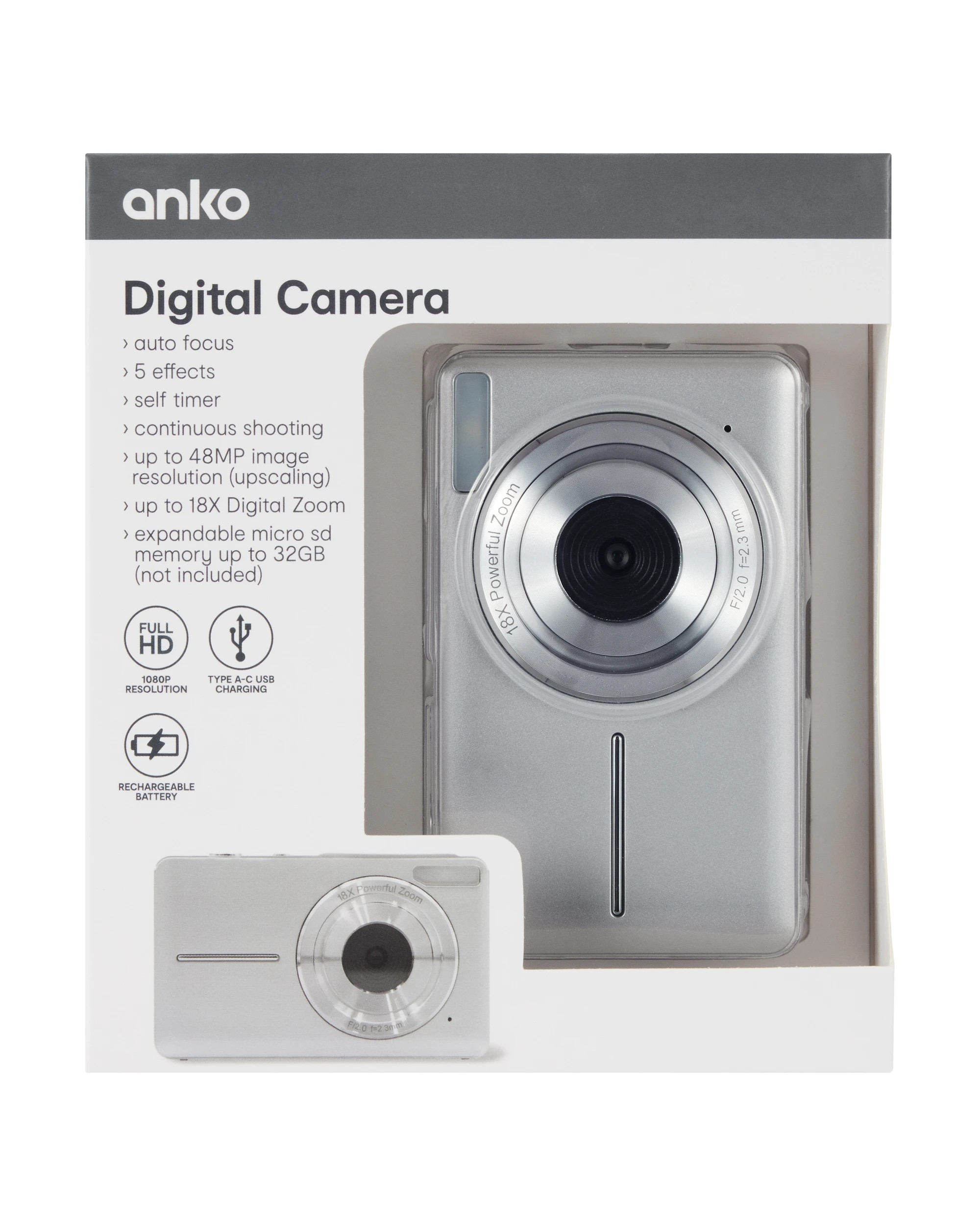 6 Digital Camera - Metallic, Assorted, 6 of 7
