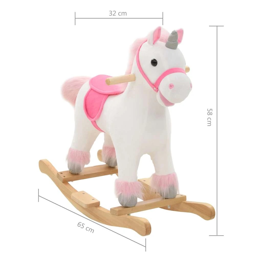 5 Vidaxl Rocking Animal Unicorn Plush And - Multi, 5 of 5