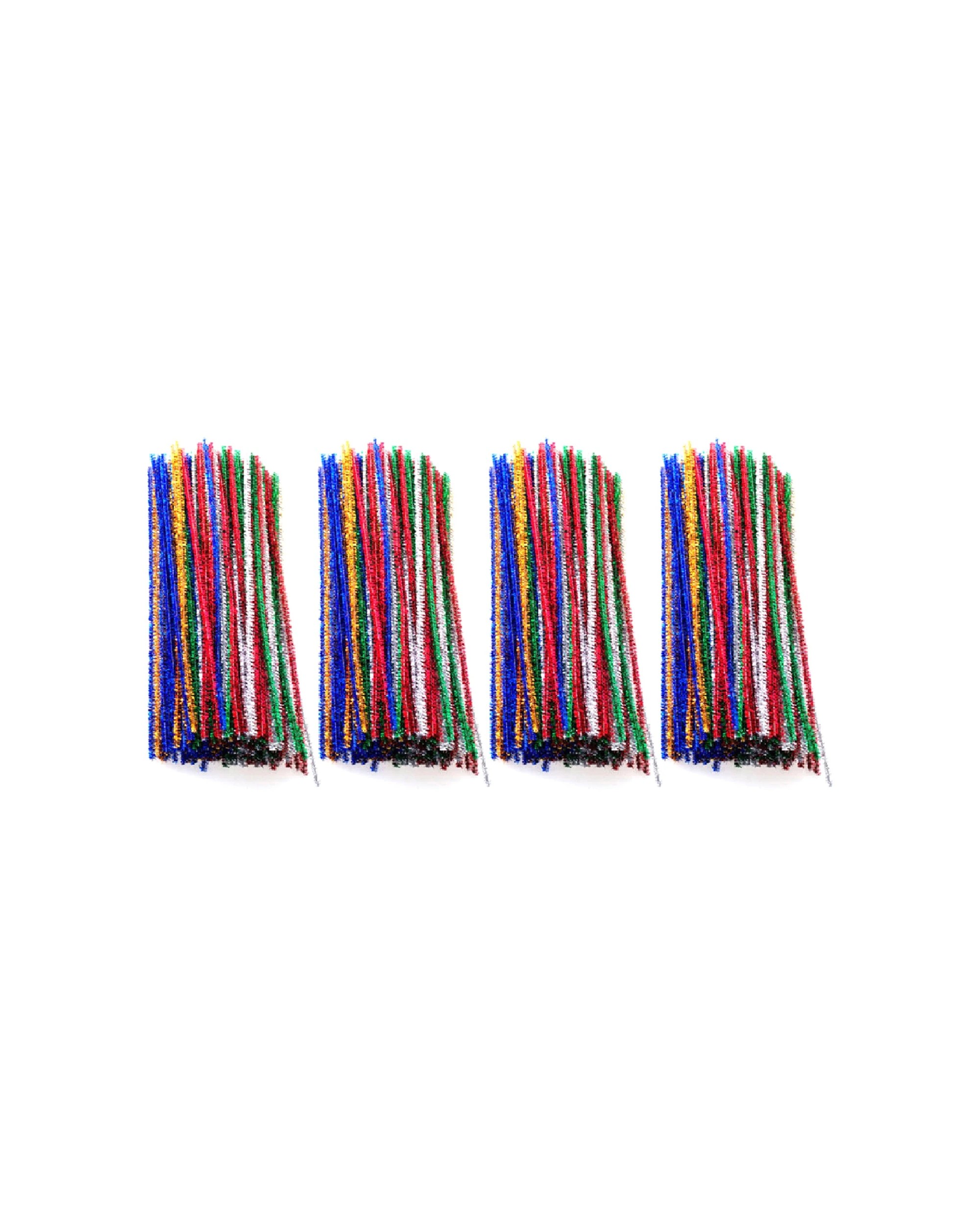 1 Jasart 4x 150pc Jasart Pipe Cleaners Kids Art Craft 0.6x30cm - Multi, 1 of 2