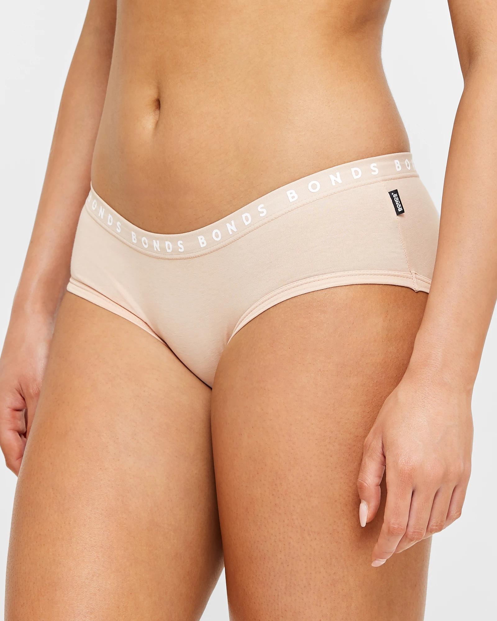 3 Womens Hipster Boyleg Briefs 2 Pack - Bonds NUDE, 3 of 4