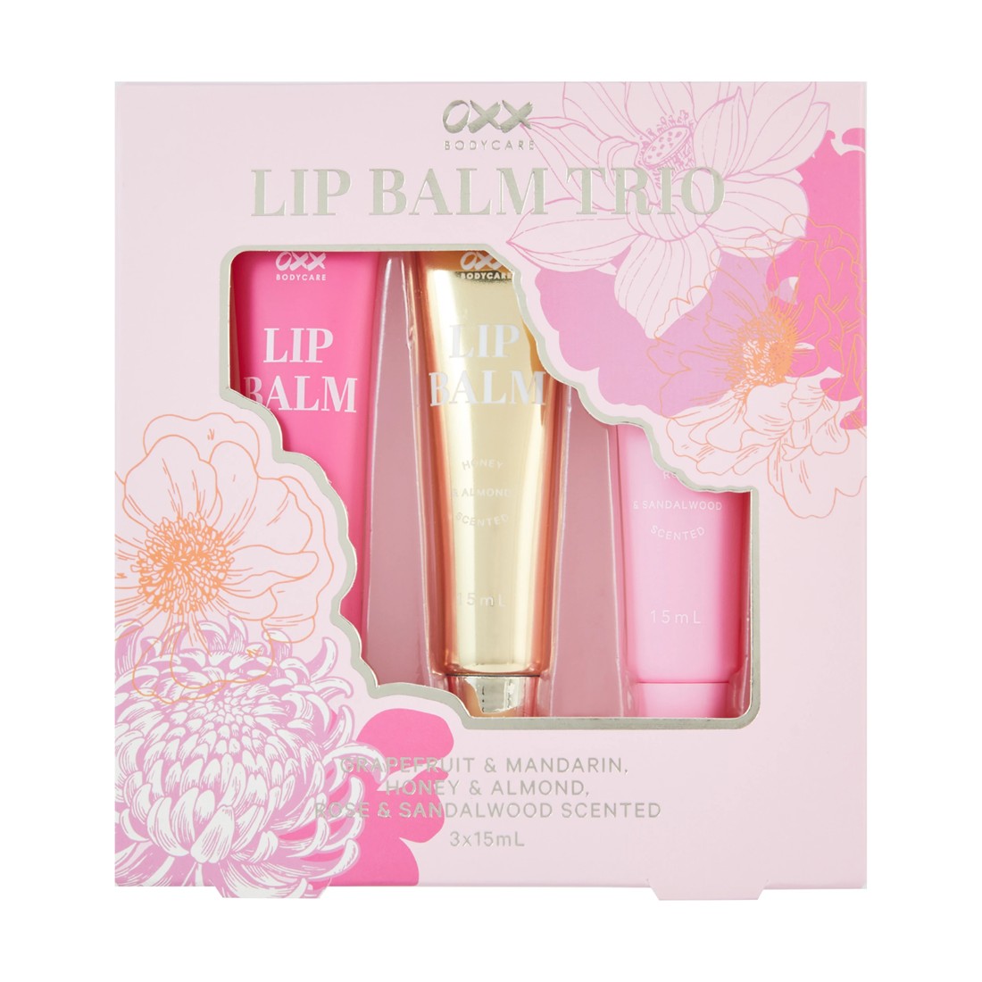 1 OXX Bodycare Lip Balm Trio Set, 1 of 5