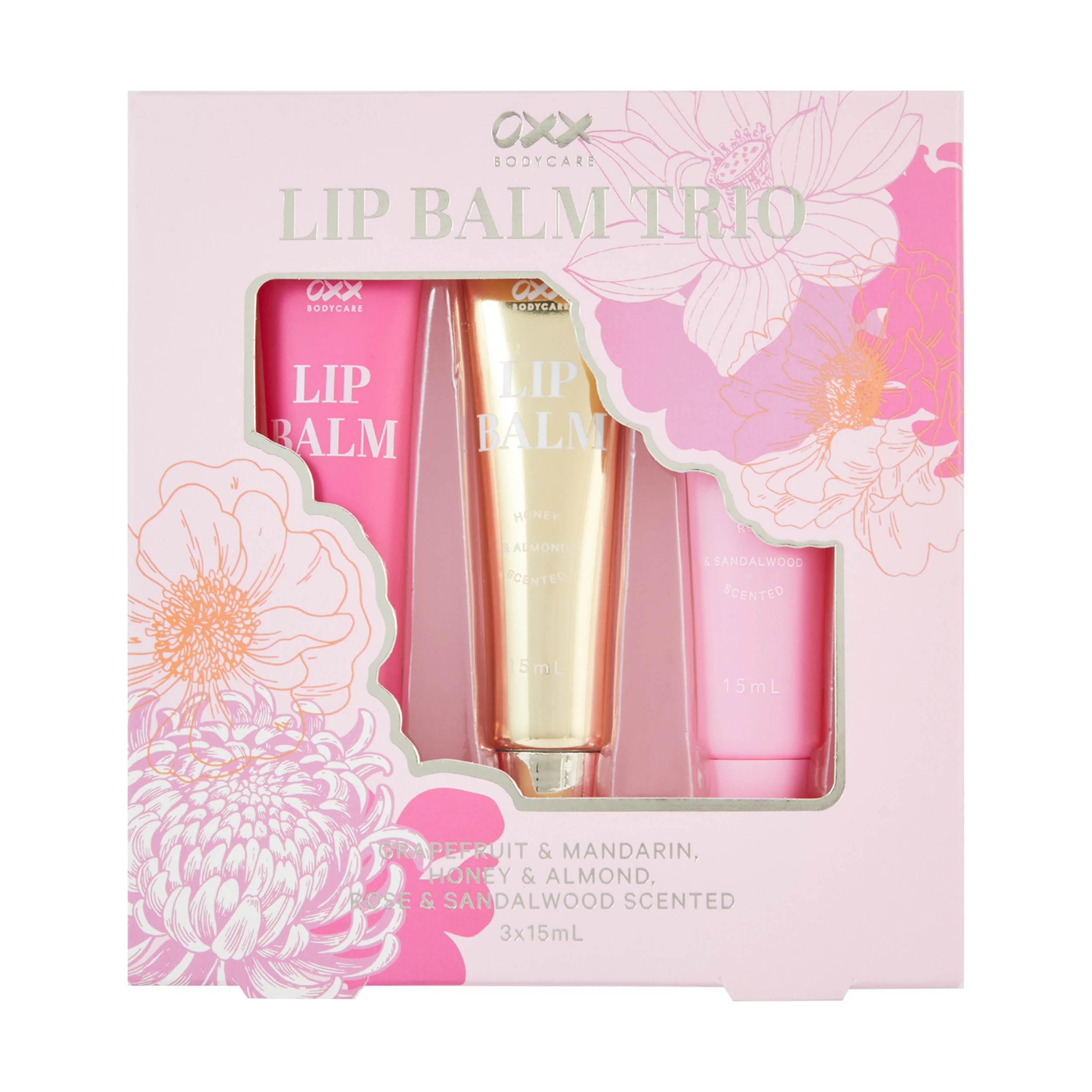 1 OXX Bodycare Lip Balm Trio Set, 1 of 6