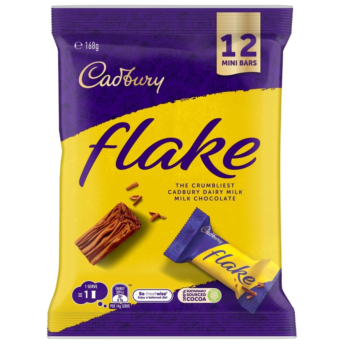 1 12 Pack Cadbury Flake Milk Chocolate 168g, 1 of 2