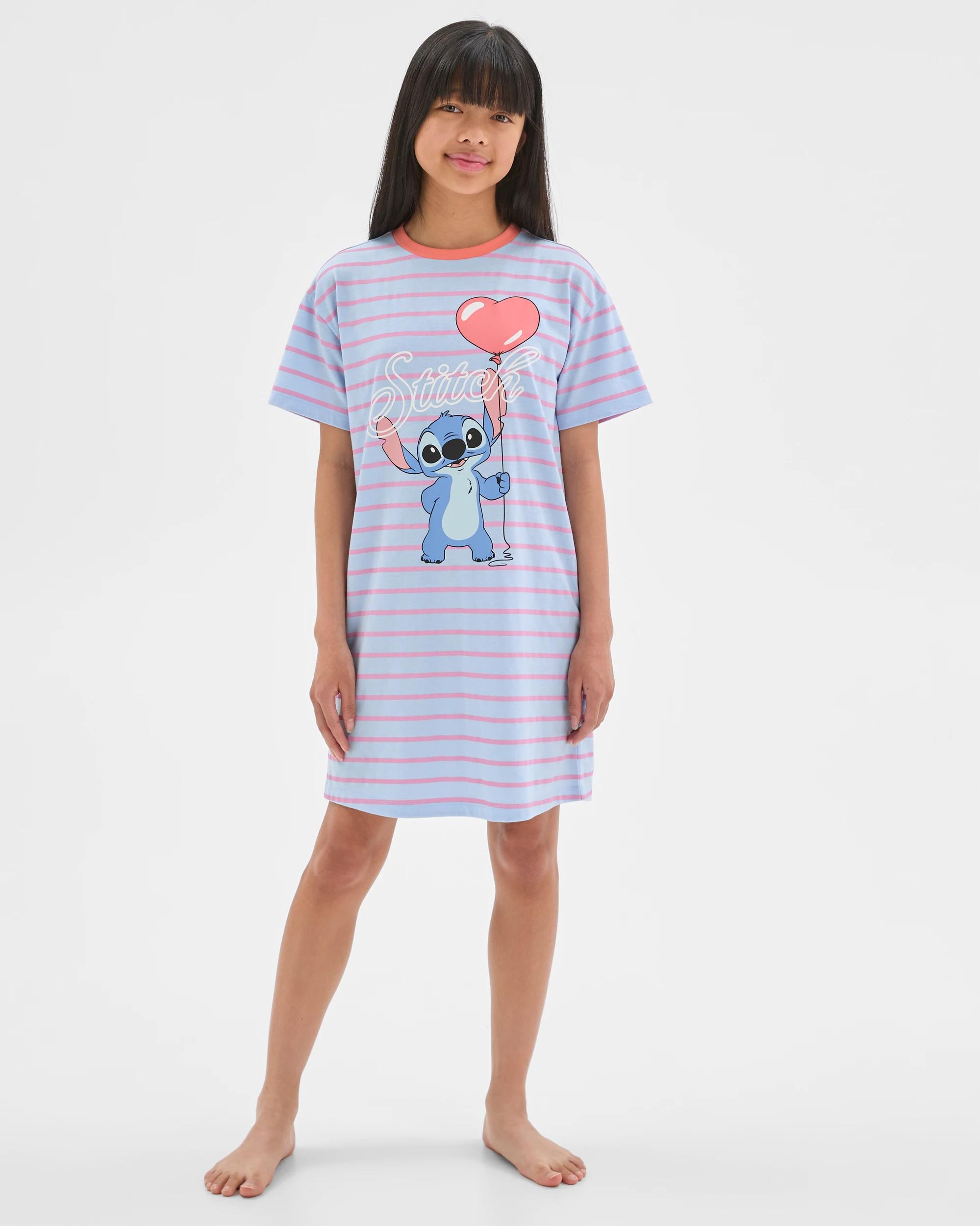 1 Disney Lilo & Stitch Older Girls Short Sleeve Oversized Nightie LILO & STITCH, 1 of 7